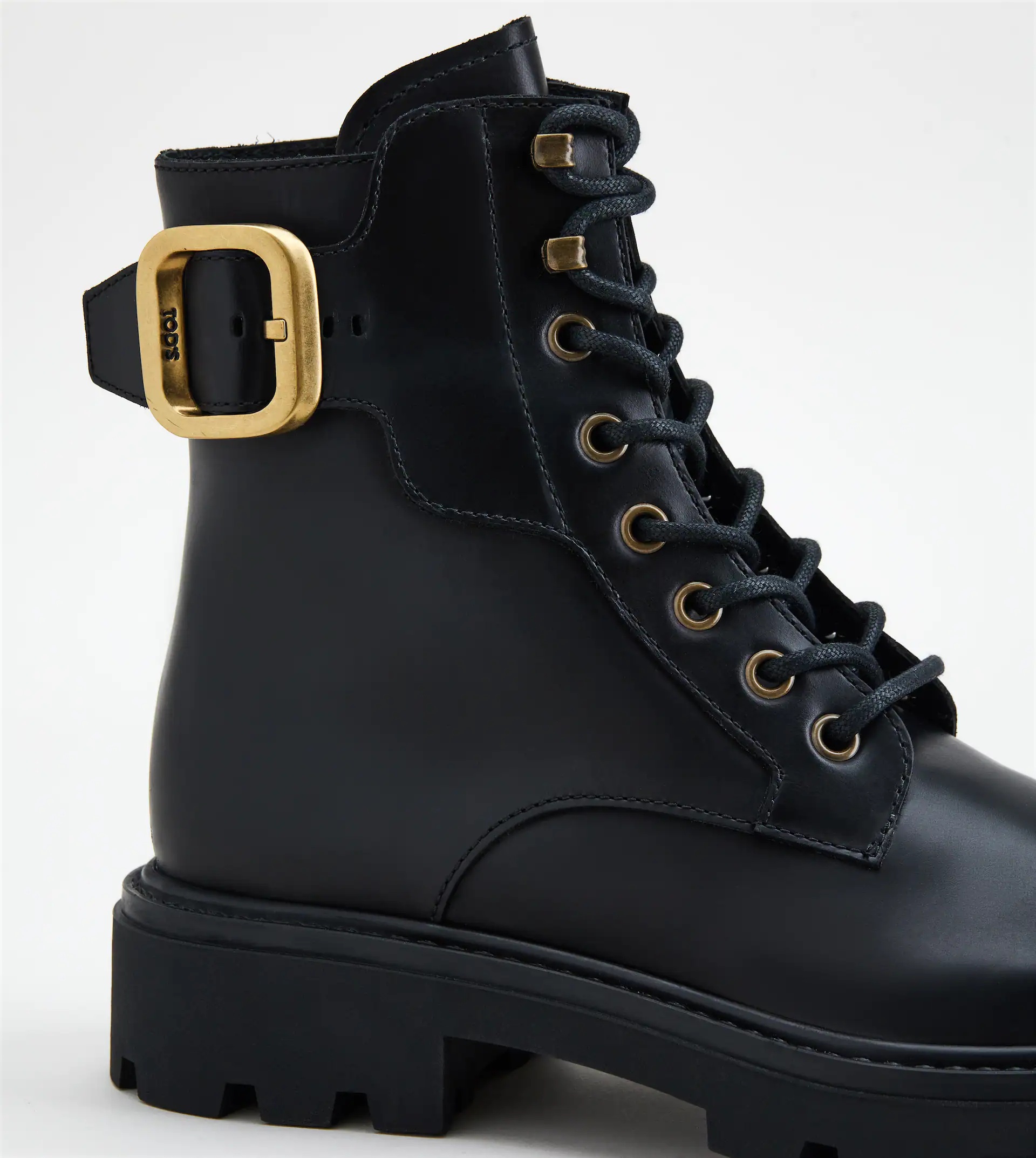 BOOTS IN LEATHER - BLACK - 6