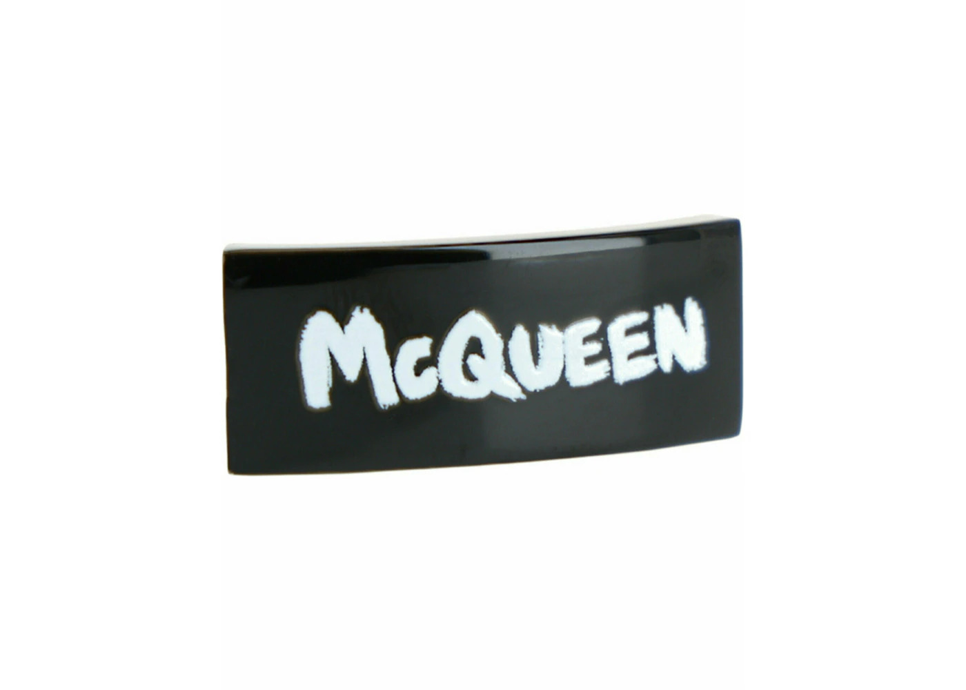 Alexander McQueen Signature Shoe Lace Clip Black White - 3