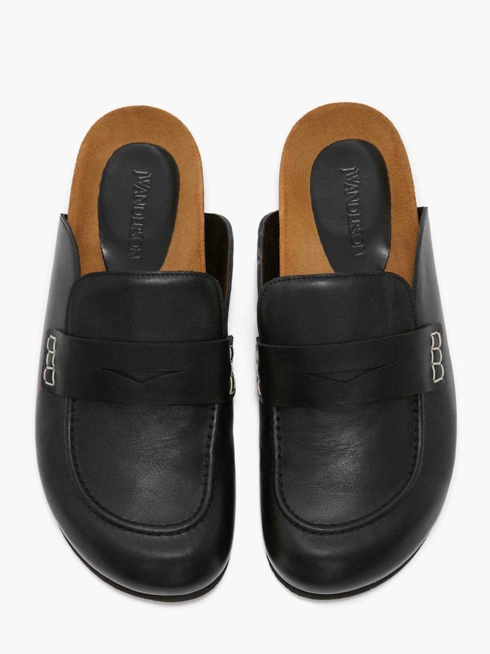 MEN’S LEATHER LOAFER MULES - 4