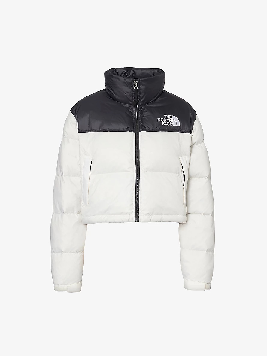 The North Face Nuptse cropped brand-patch shell-down jacket, selfridges