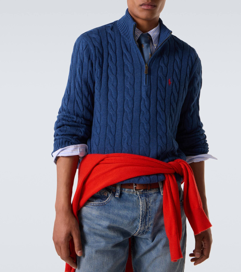 Cable-knit cotton sweater 5
