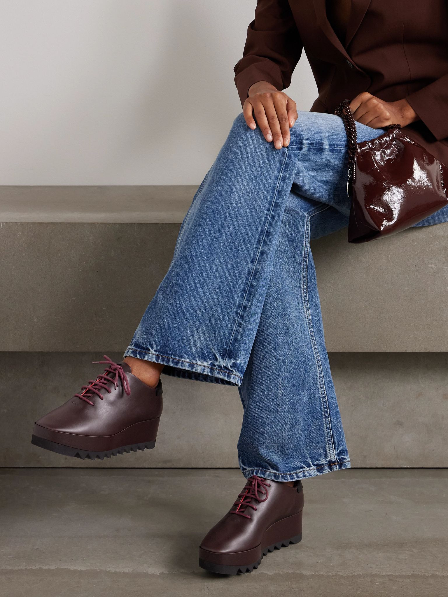 Sneak-Elyse vegan brogues Chocolate - 2