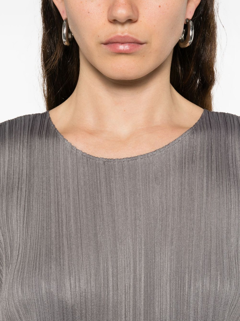 pleated sleeveless midi dress 5