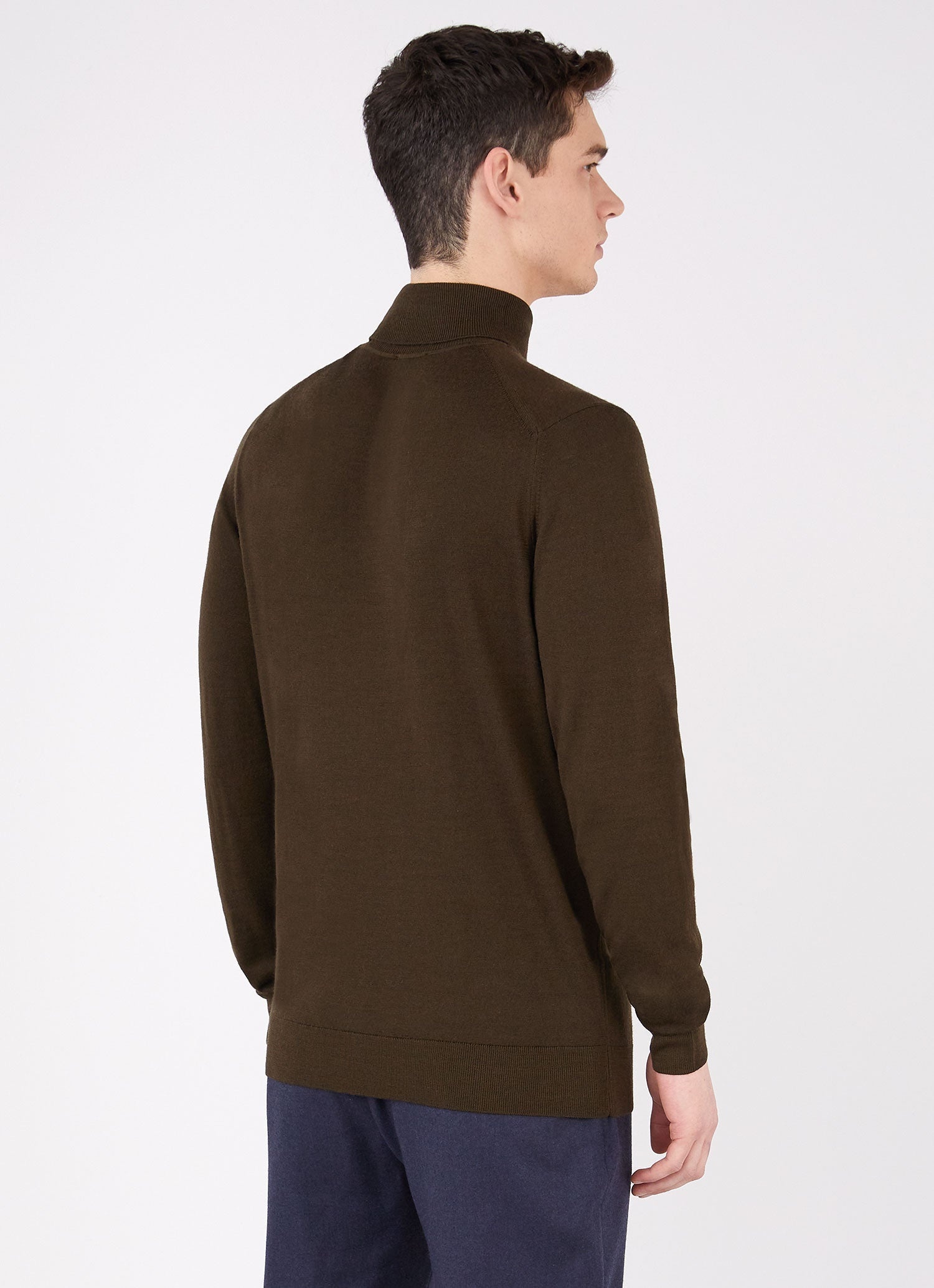 Fine Merino Wool Roll Neck - 4