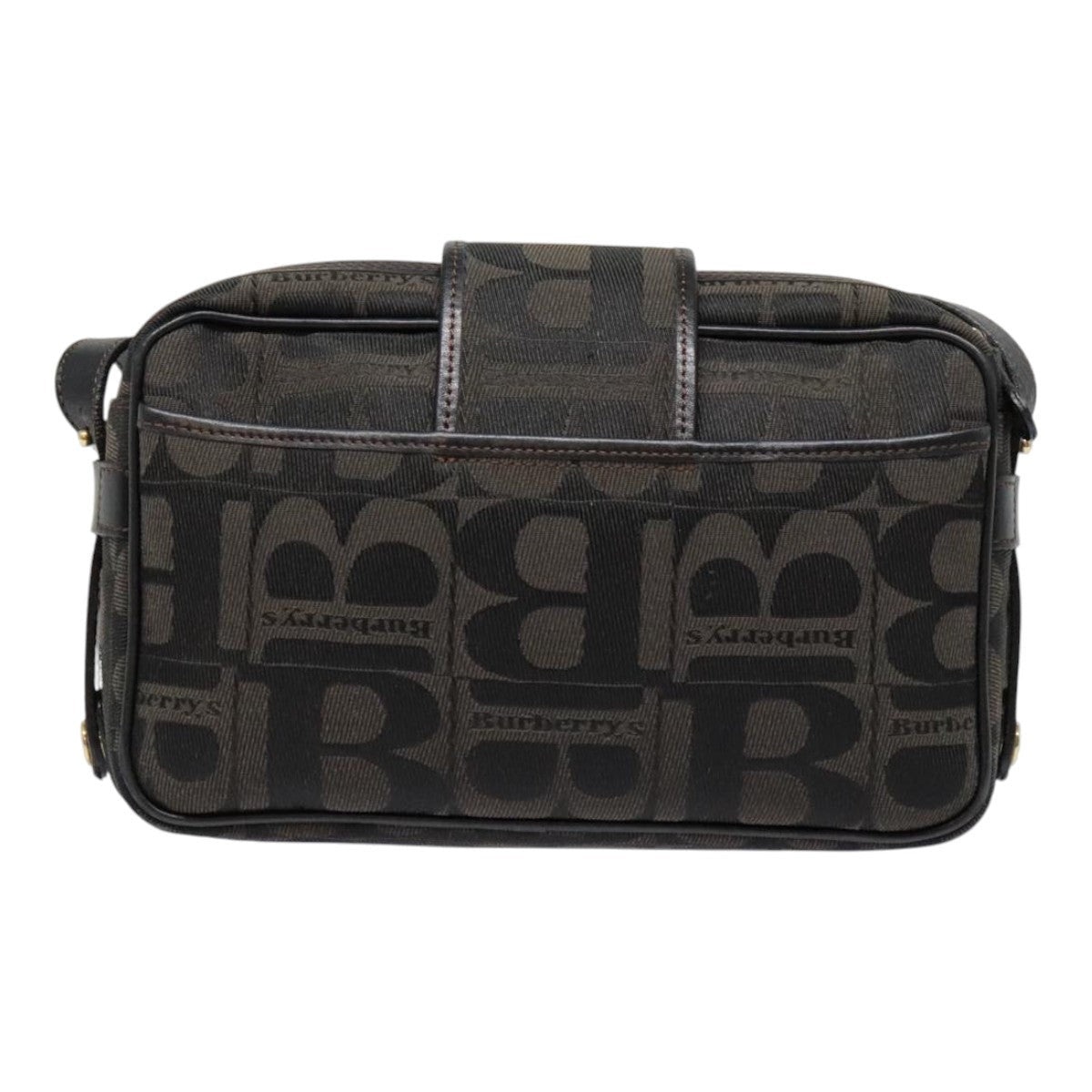 Burberry Shoulder Bag Canvas Gold Black - 2