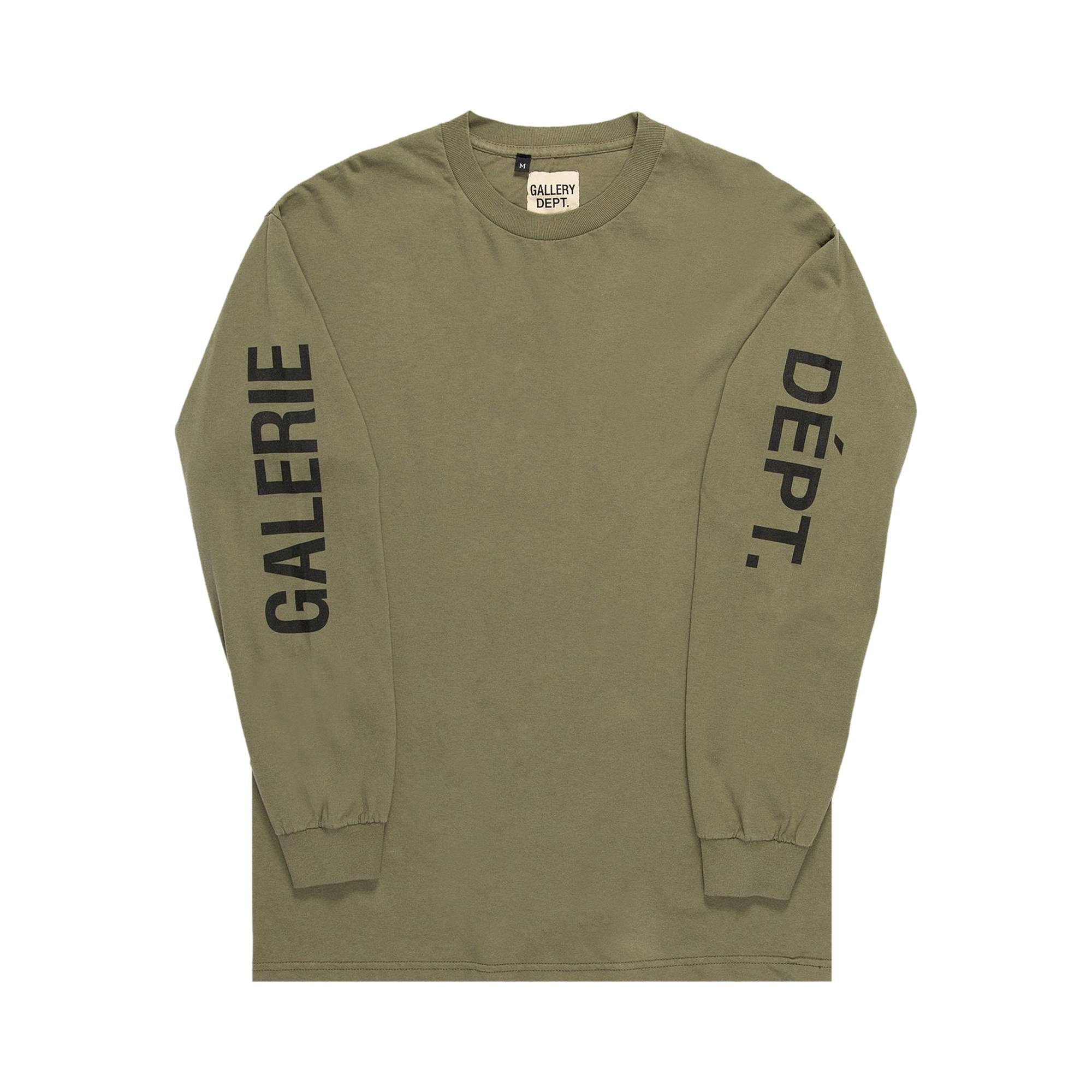 Gallery Dept. French Collector Long-Sleeve Tee 'Olive' - 1