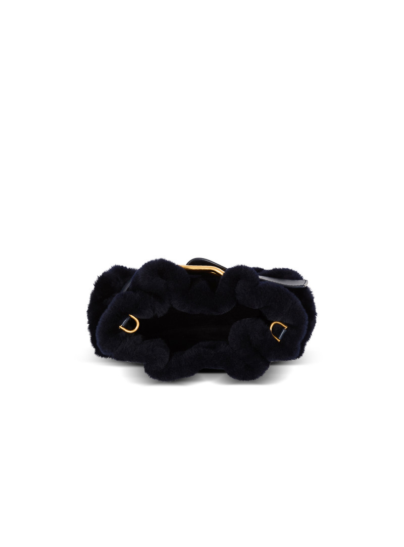 Mini Anthem bag in shearling 6