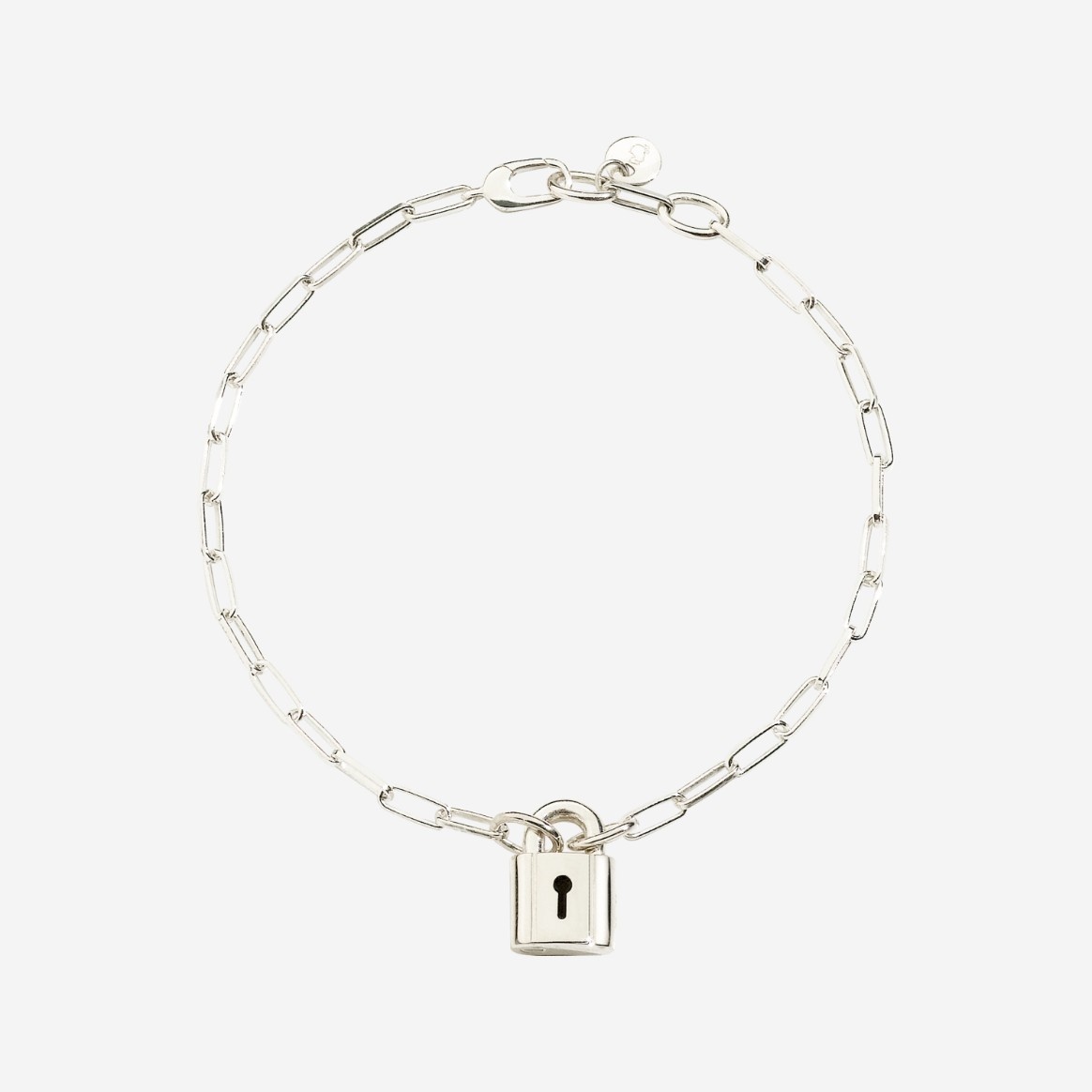 Silver Lock Bracelet - 1