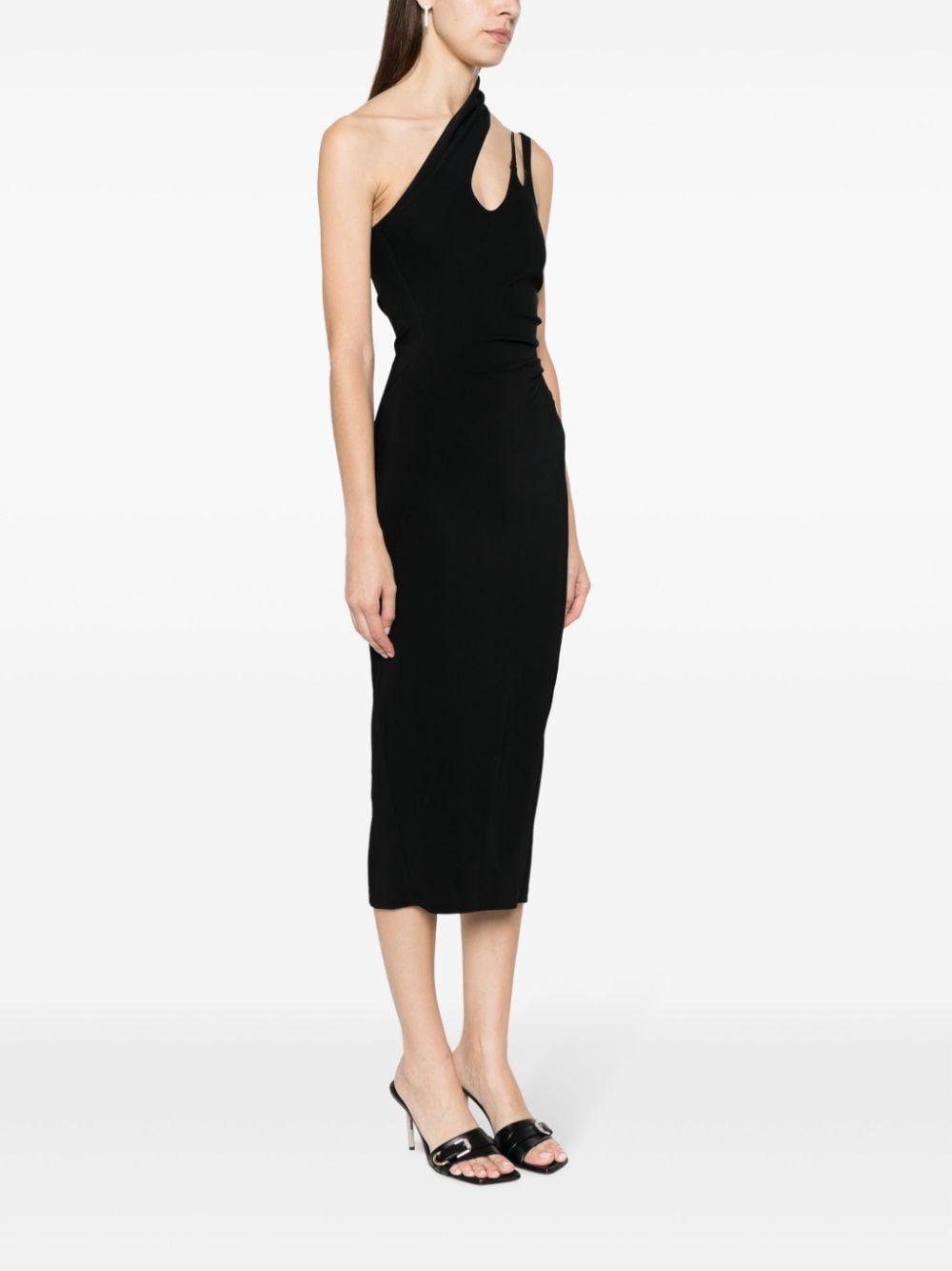 asymmetric midi dress - 3