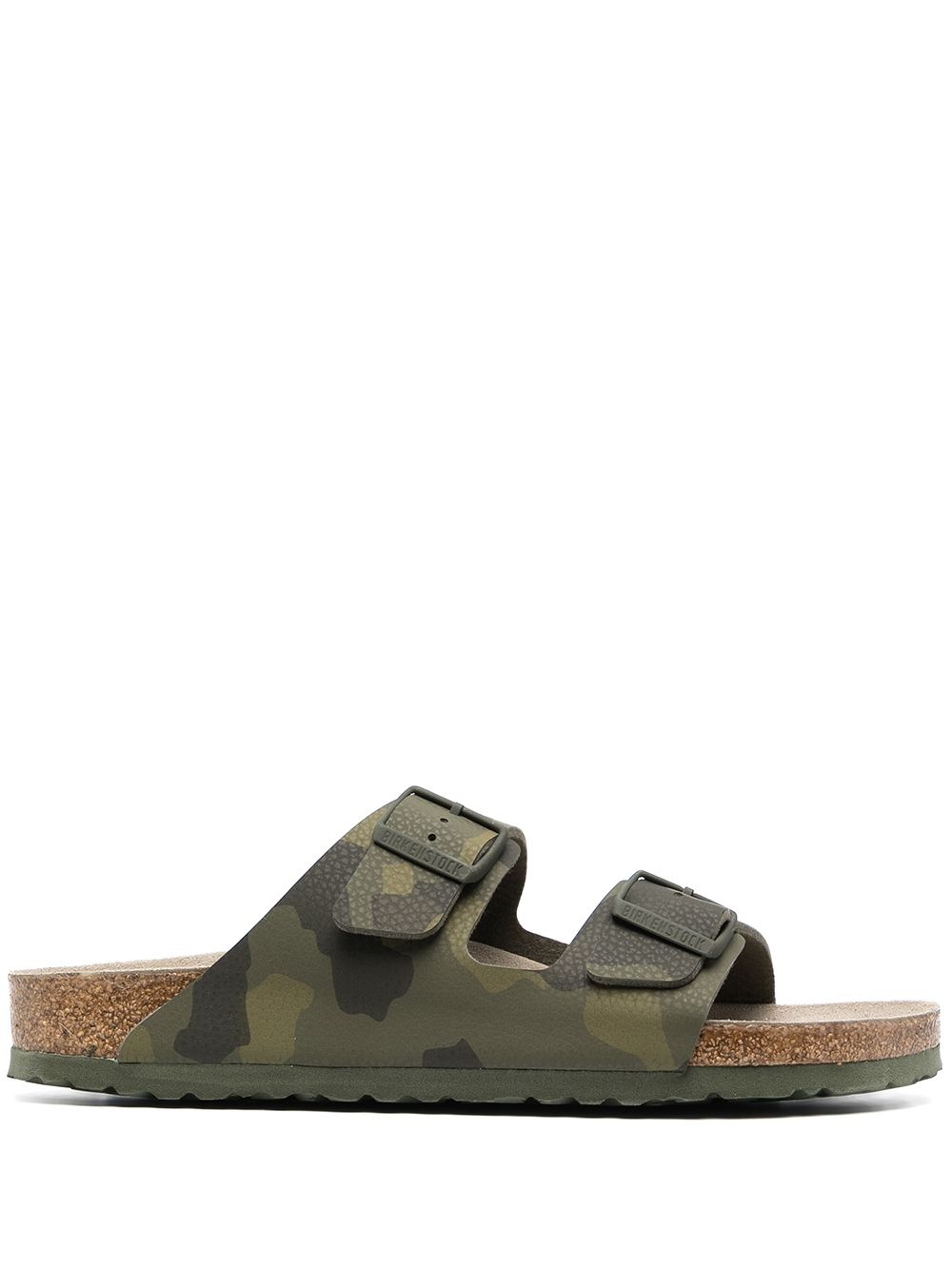 Arizona camouflage-print leather sandals - 1