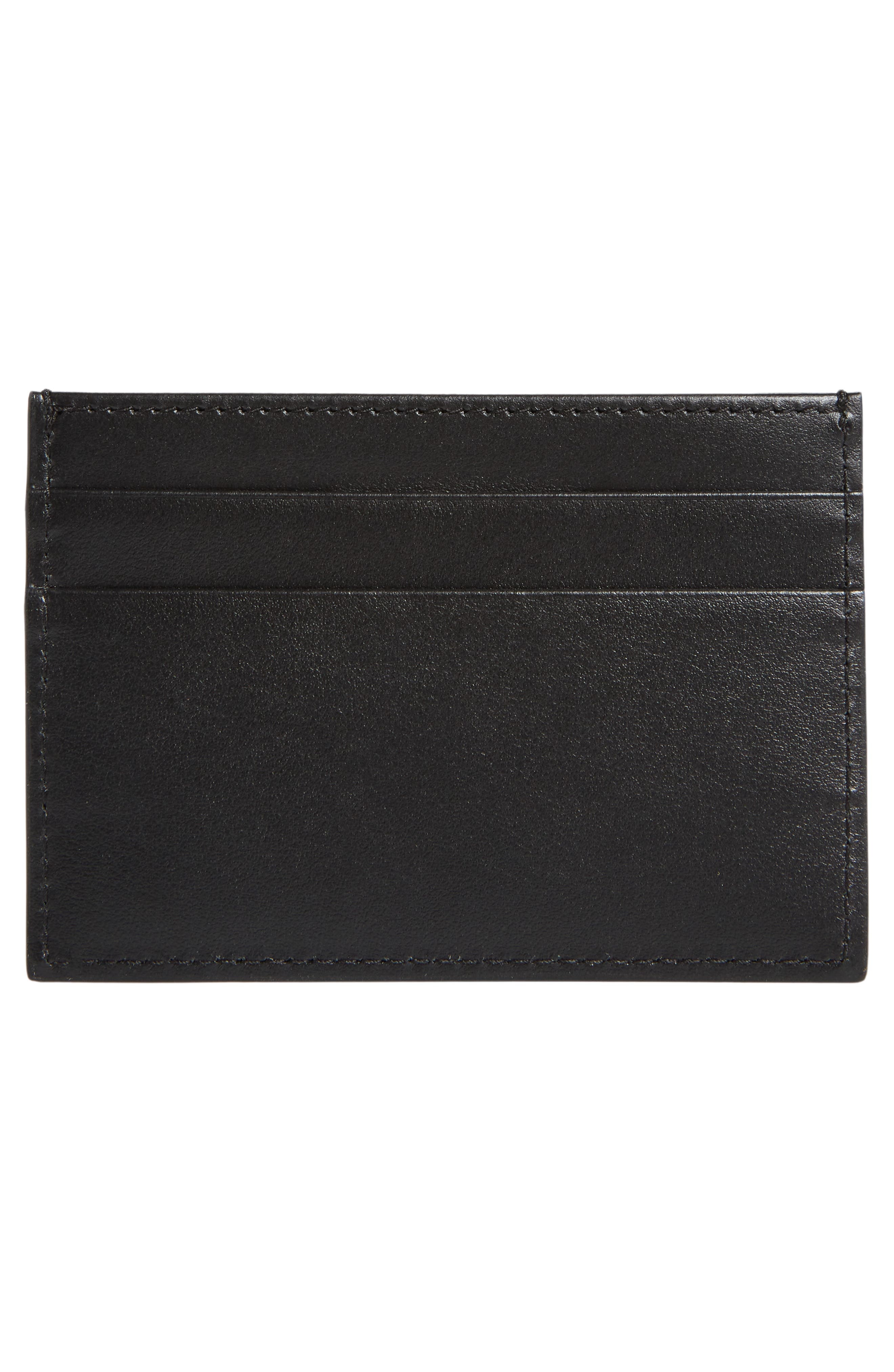 Logo Embossed Leather Card Case - 2
