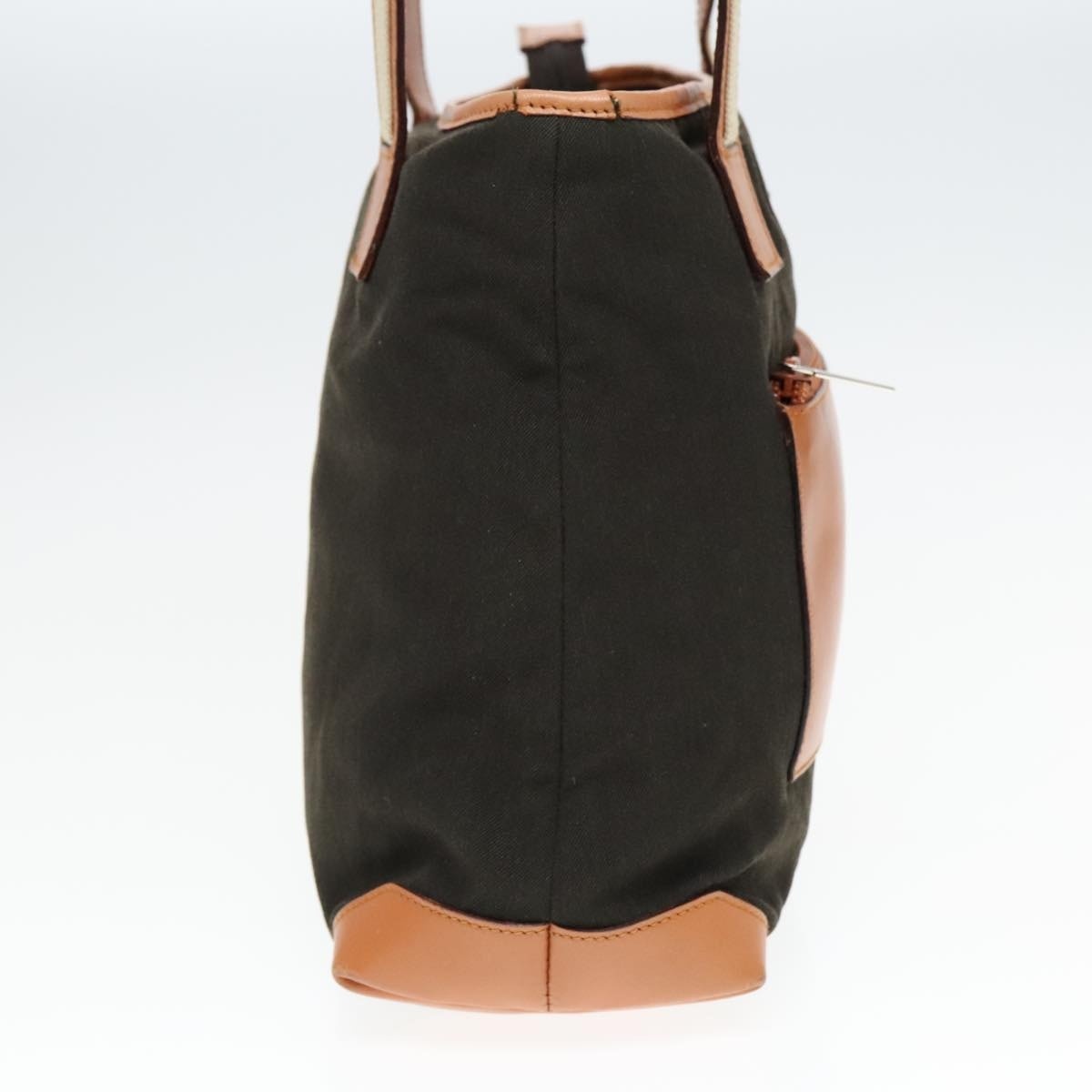 GUCCI Tote Bag Canvas Khaki Silver - 4