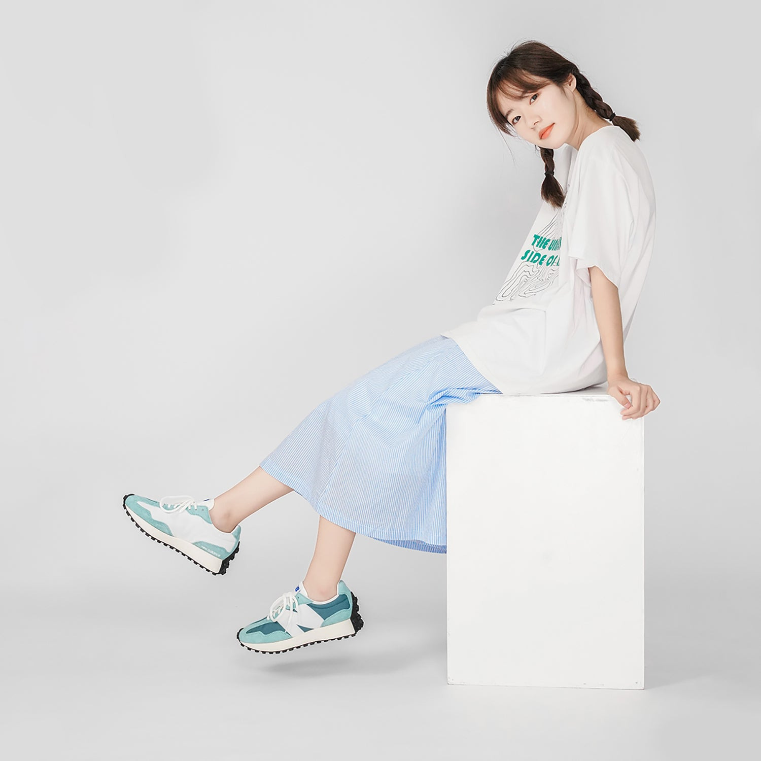 (WMNS) New Balance 327 'Storm Blue Deep Sky' WS327LE1 - 6