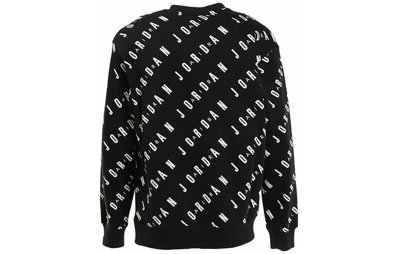 Jordan Air Jordan SS23 Basketball Fleece Sweatshirt Asia Sizing 'Black' DX9174-010 outlook