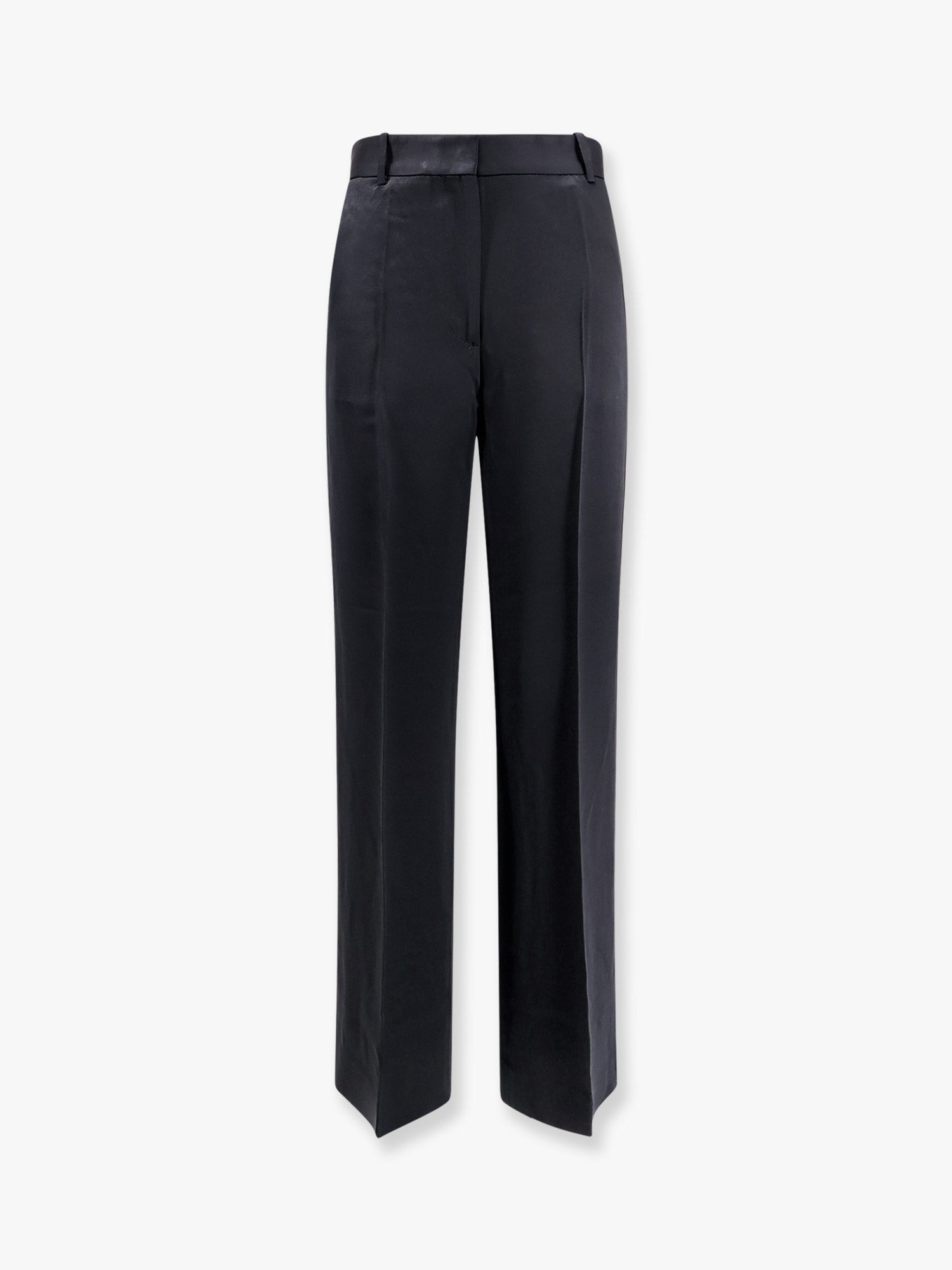Viscose Blend Trouser With Slits - 1