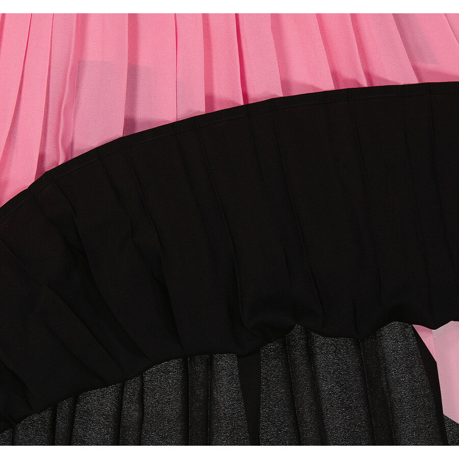 Burberry Bubblegum Pink Marine Blob Silk Midi Skirt - 7