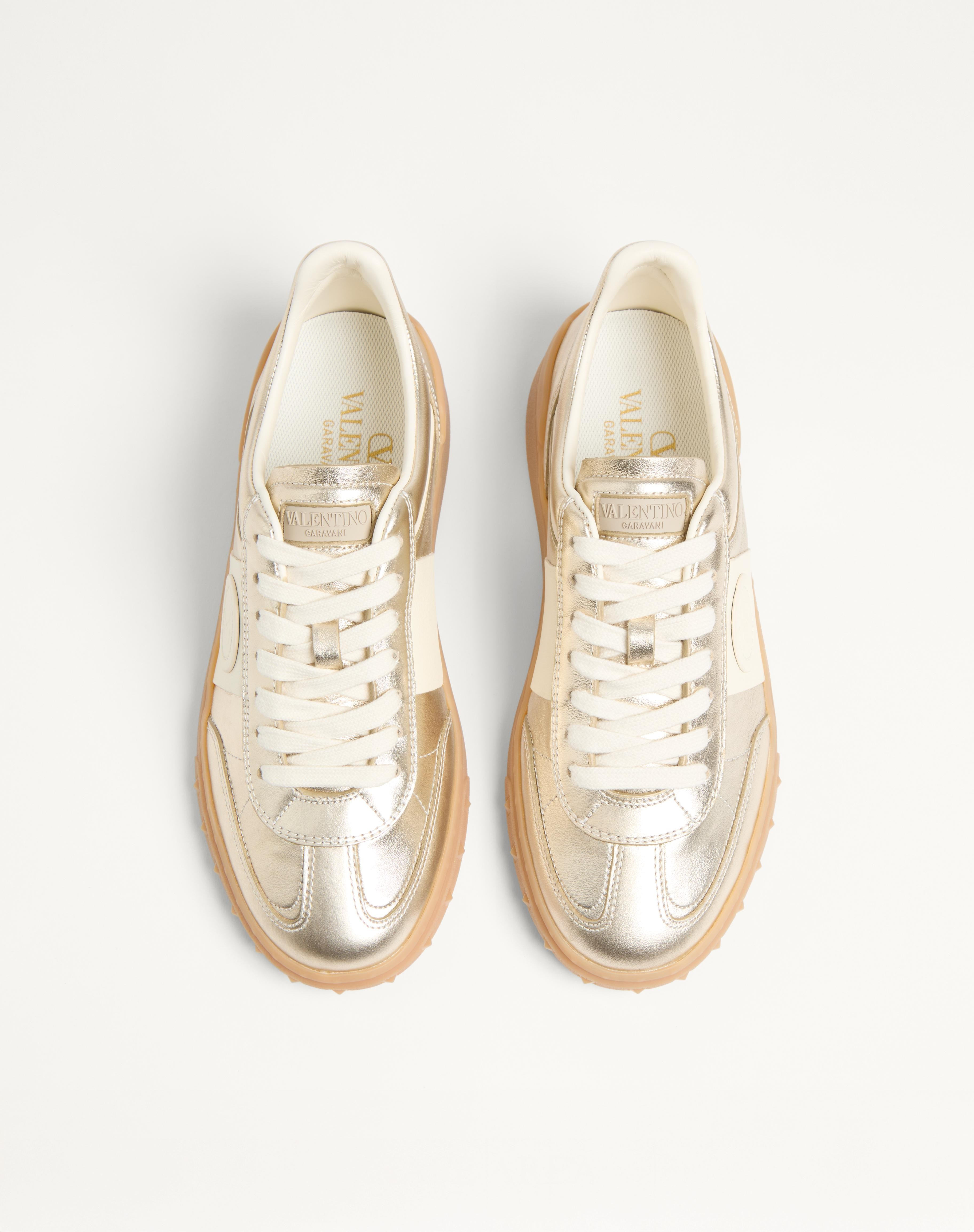 UPVILLAGE TRAINER IN LAMINATED CALFSKIN WITH NAPPA CALFSKIN LEATHER BAND - 5