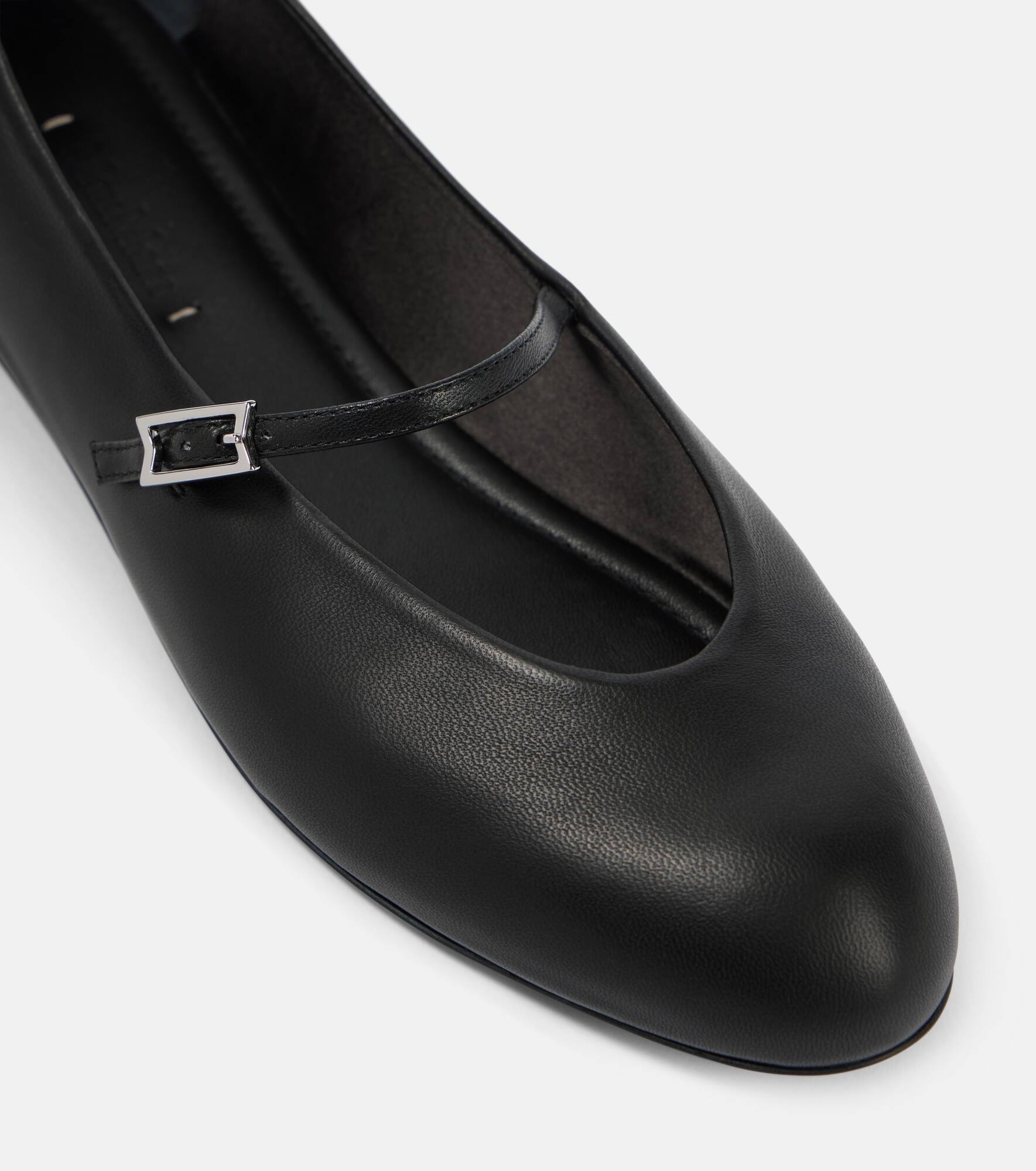 Leather Mary Jane ballet flats - 5
