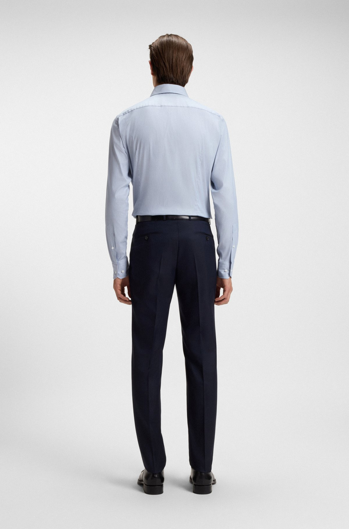 SLIM-FIT SHIRT IN AN ITALIAN COTTON BLEND - 5