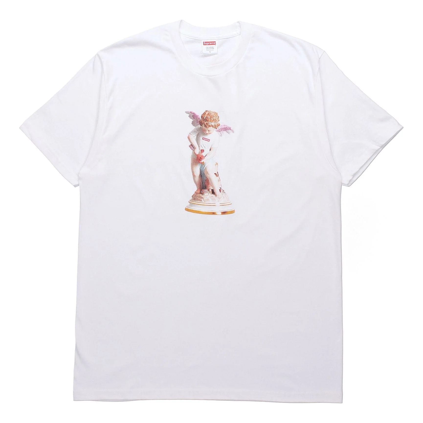 Supreme SS19 Cupid Tee White Angel Printing Short Sleeve Unisex SUP-SS19-687 - 1