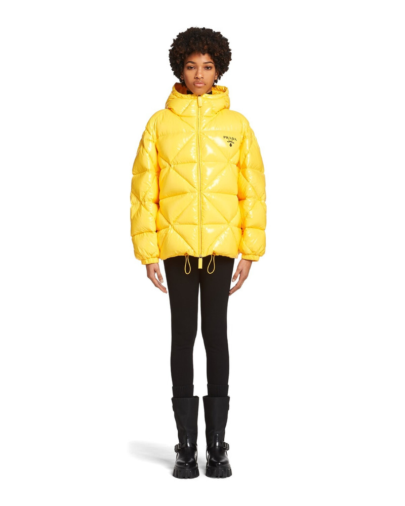 Prada Nylon down jacket with hood outlook