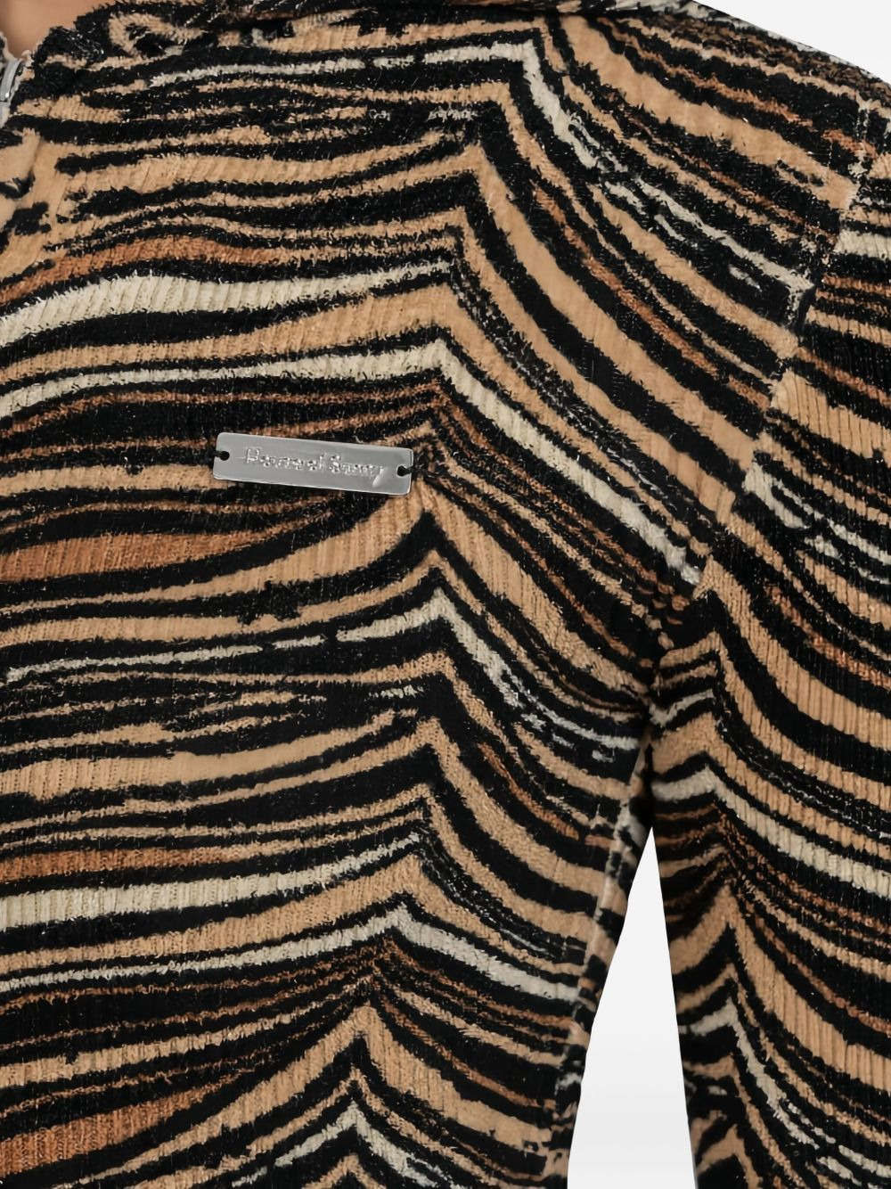 hooded zip-up knitwear - 4