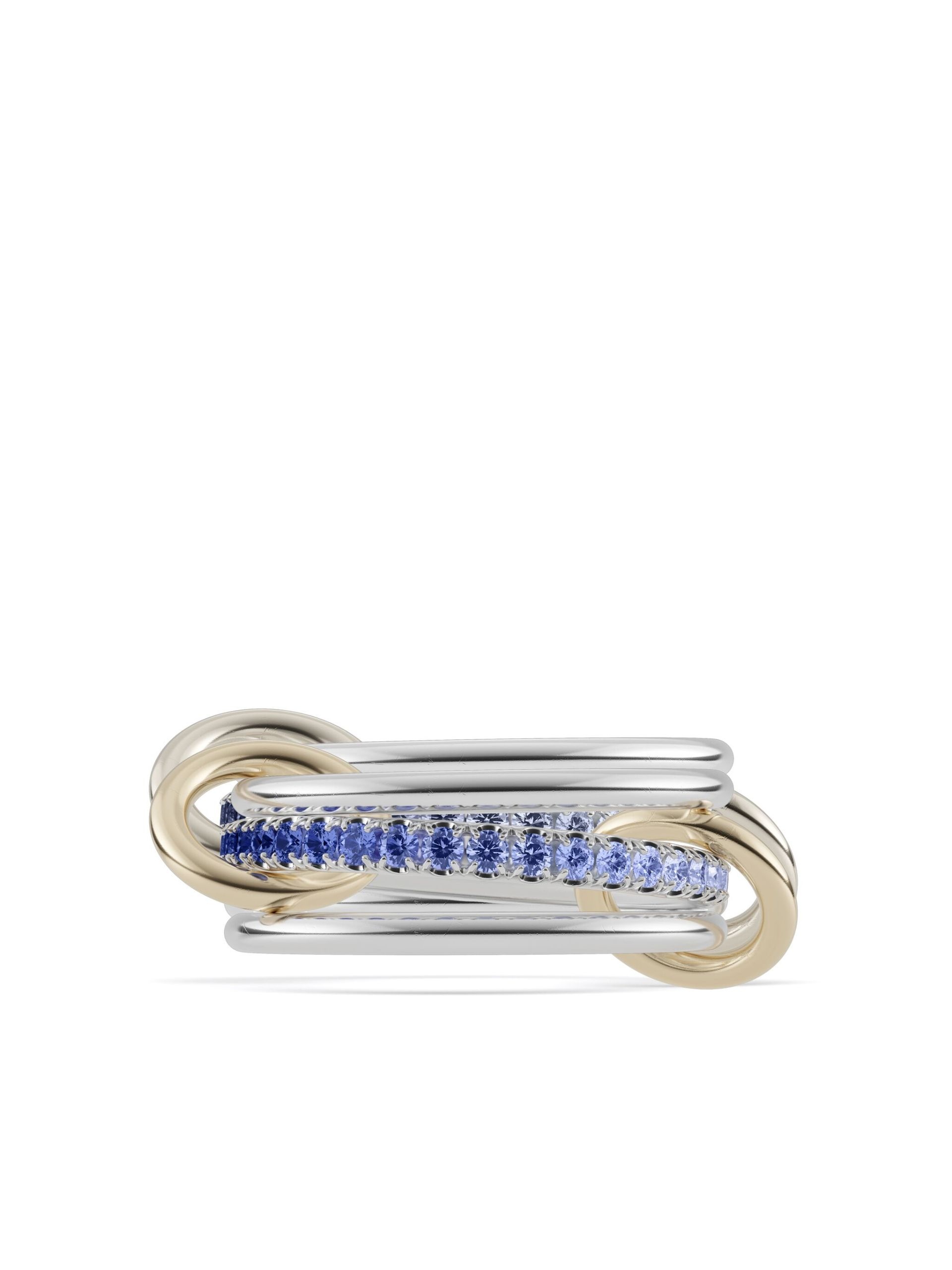 18kt yellow gold Tigris sapphire ring - 1