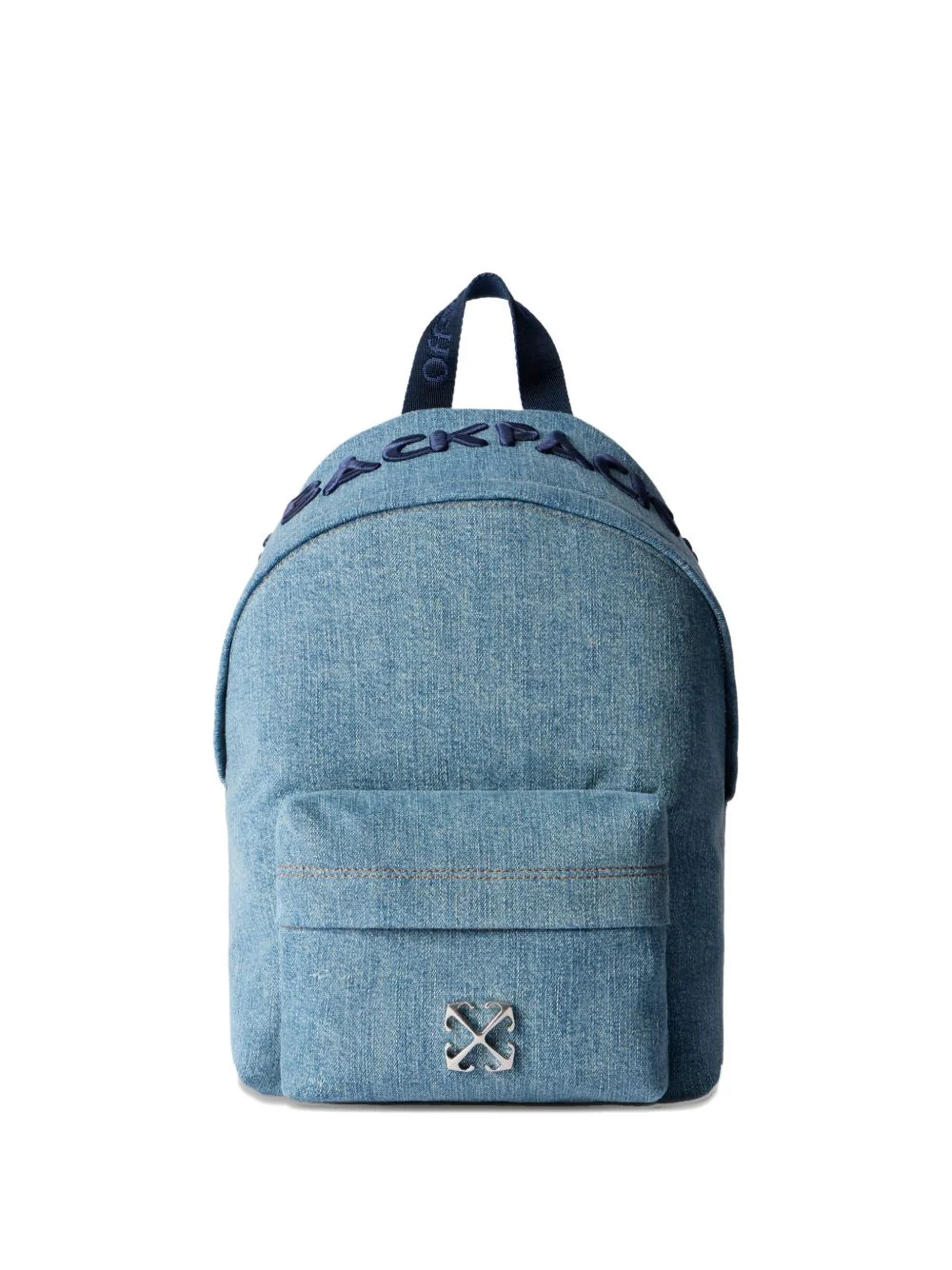 Jitney Quote denim backpack - 1