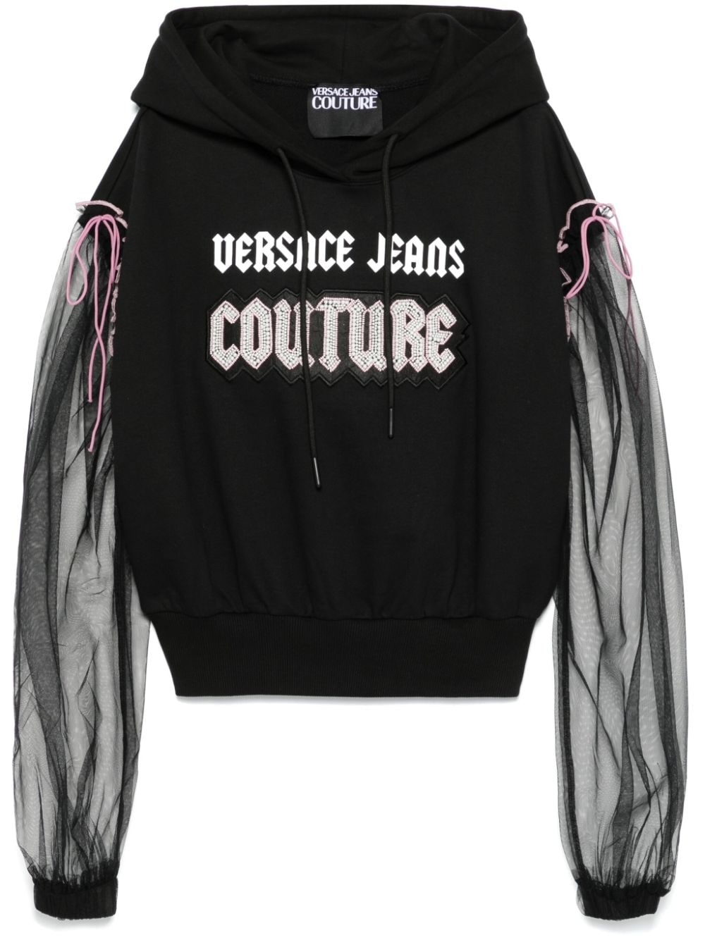 Embellished Gothic Logo hoodie - 1