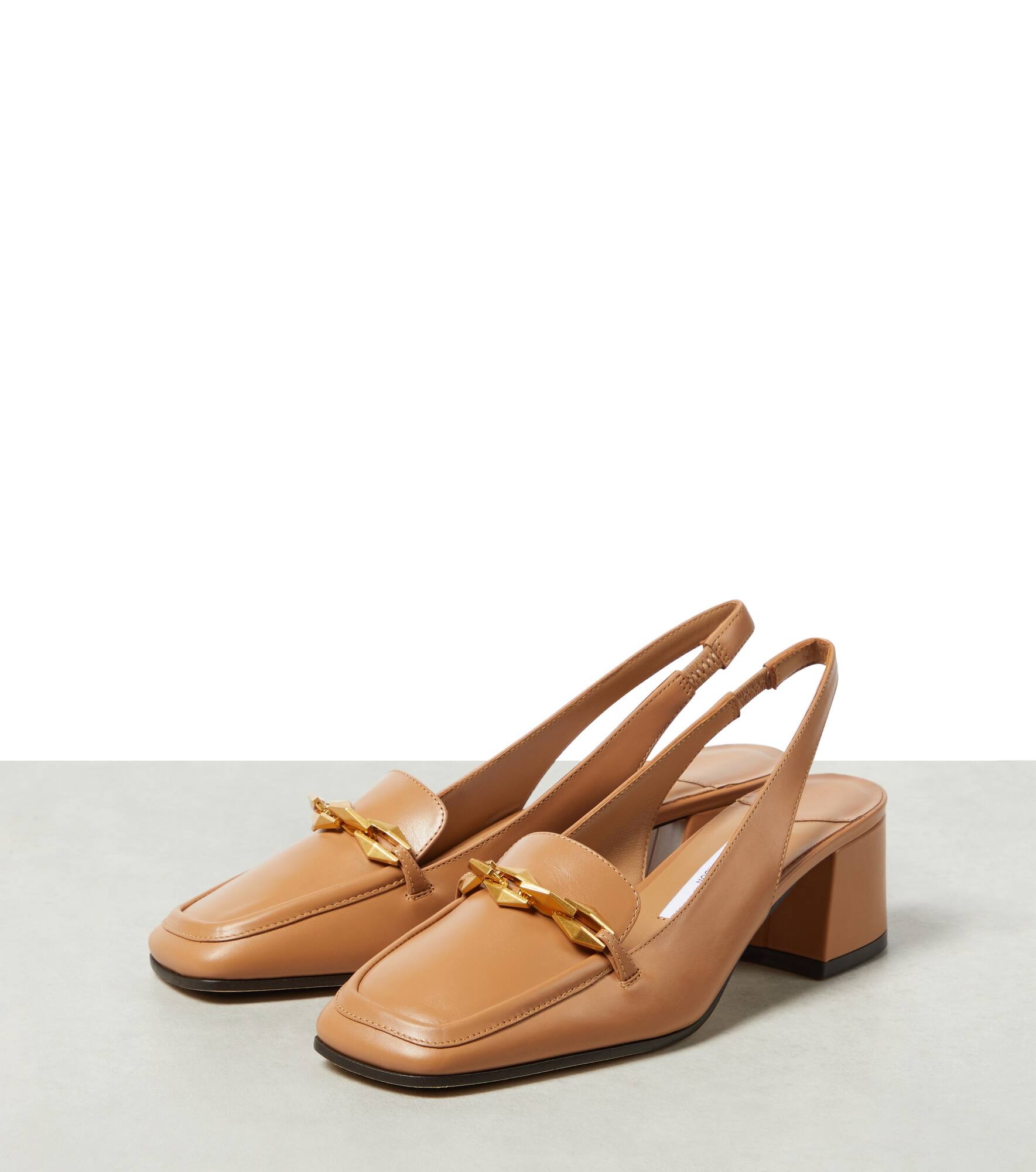 Diamond Tilda leather slingback pumps - 5