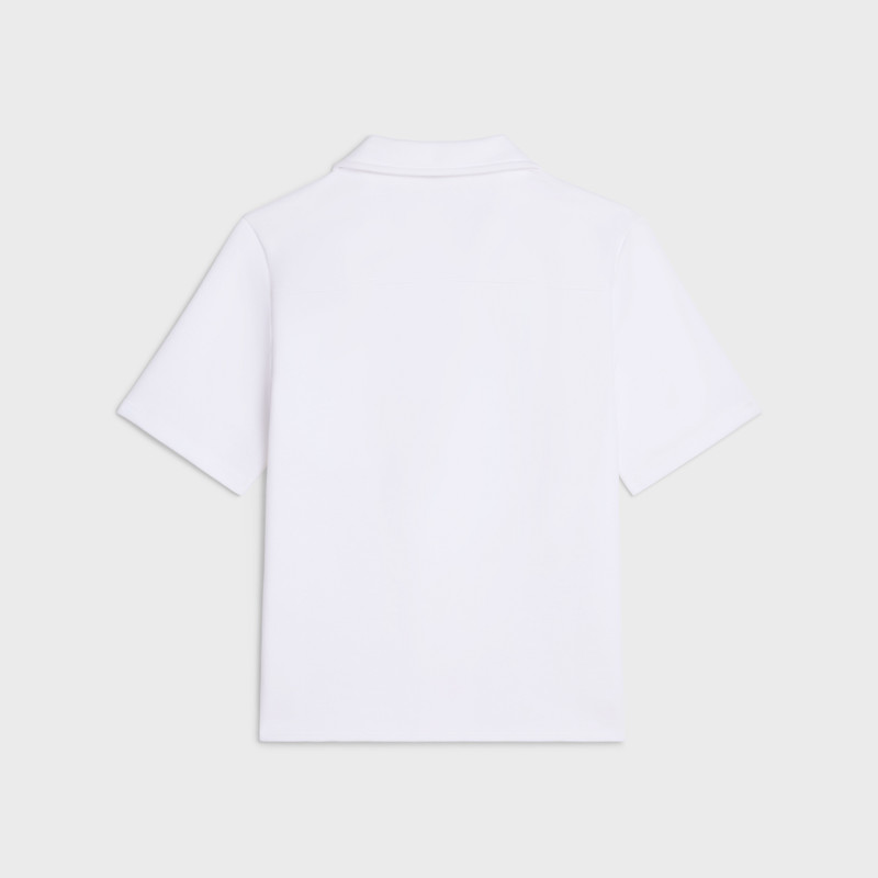 CELINE Triomphe polo shirt in cotton piqué outlook