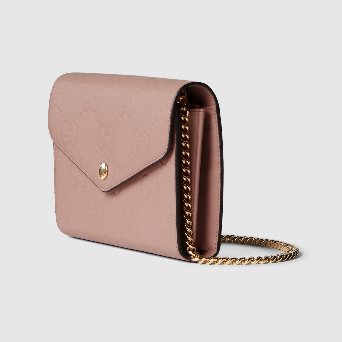 GG leather chain wallet - 2