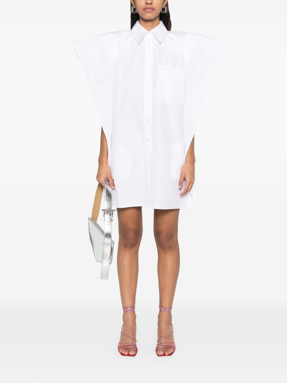poplin mini dress - 2