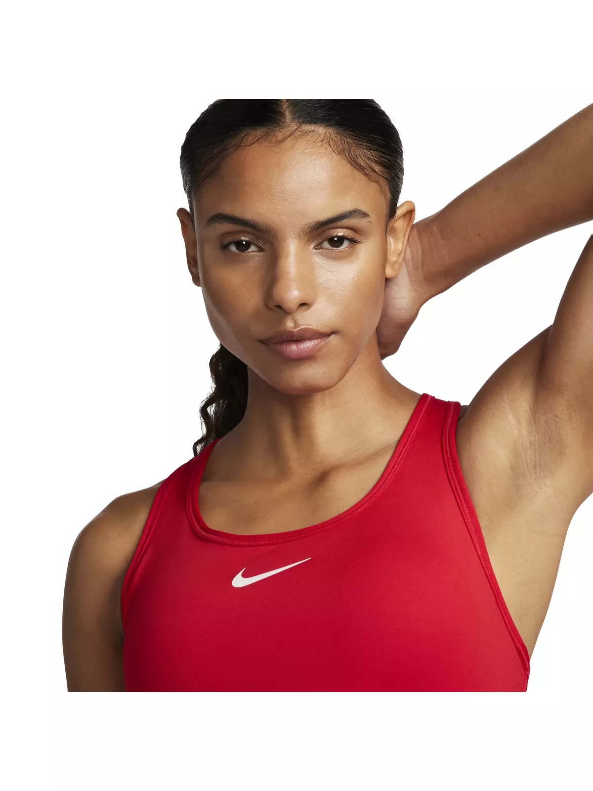 Women's Swoosh Medium Support Padded Sports Bra - Red - 4