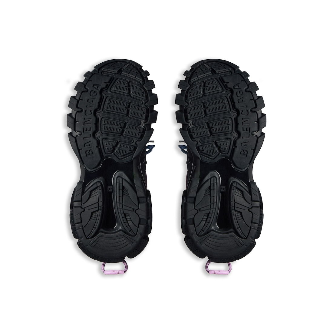 Women's Track Trail Laces Sneaker in Black/pink/blue/beige - 7