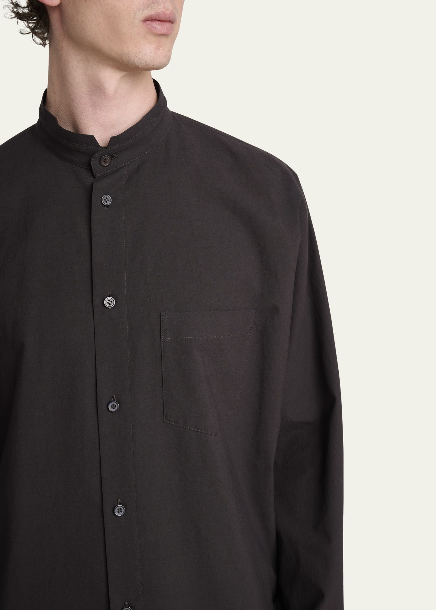 Men's Streamline Cotton Button-Down Shirt - 5