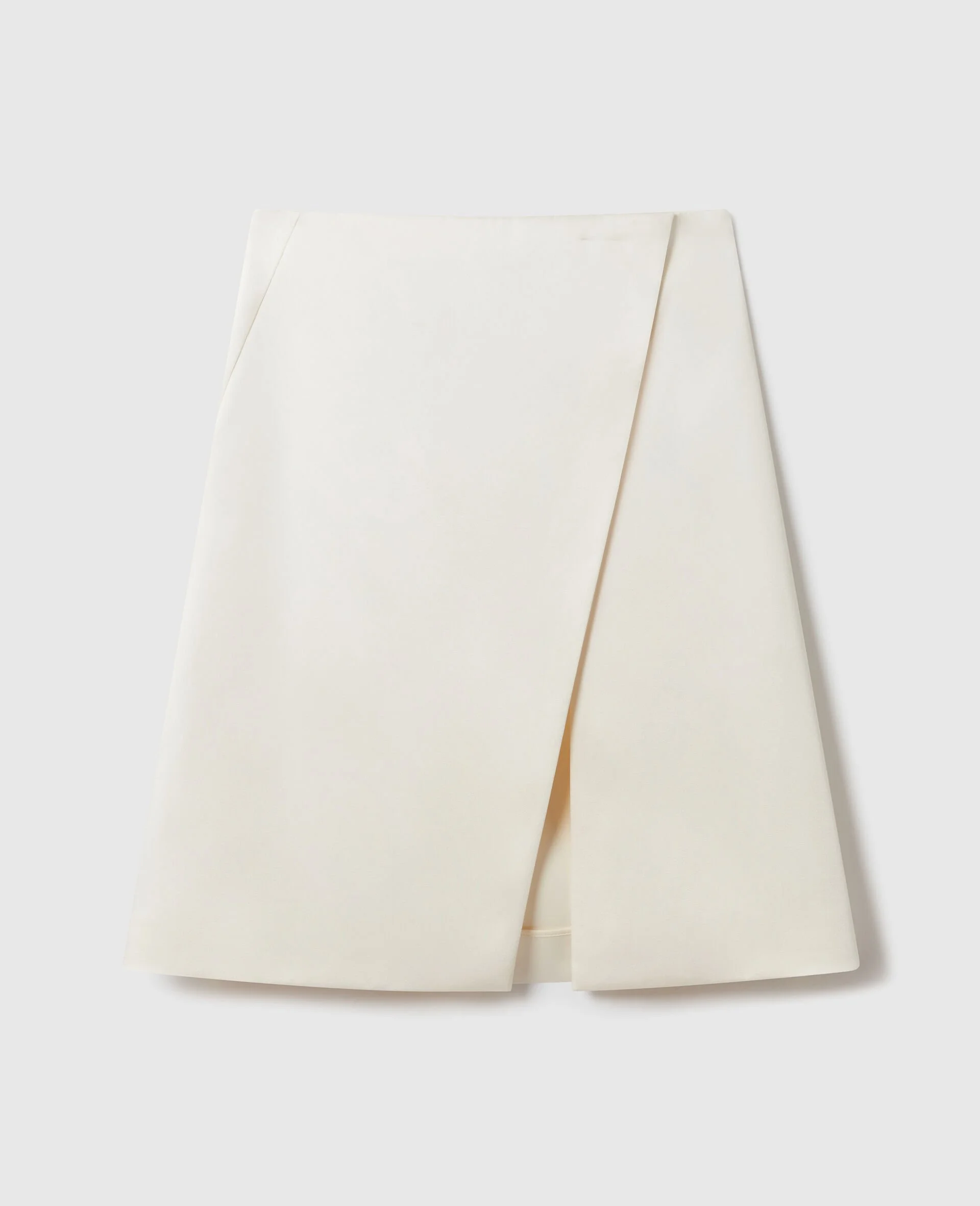Tailored Satin Midi Skirt - 1