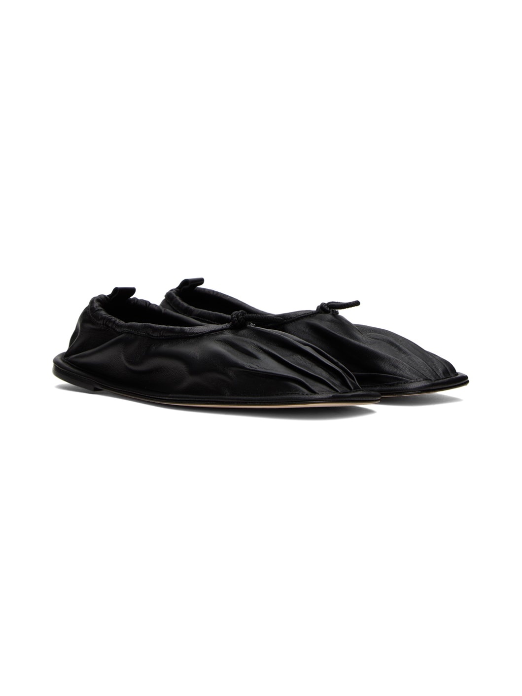 Black Puntera Ballerina Flats - 4