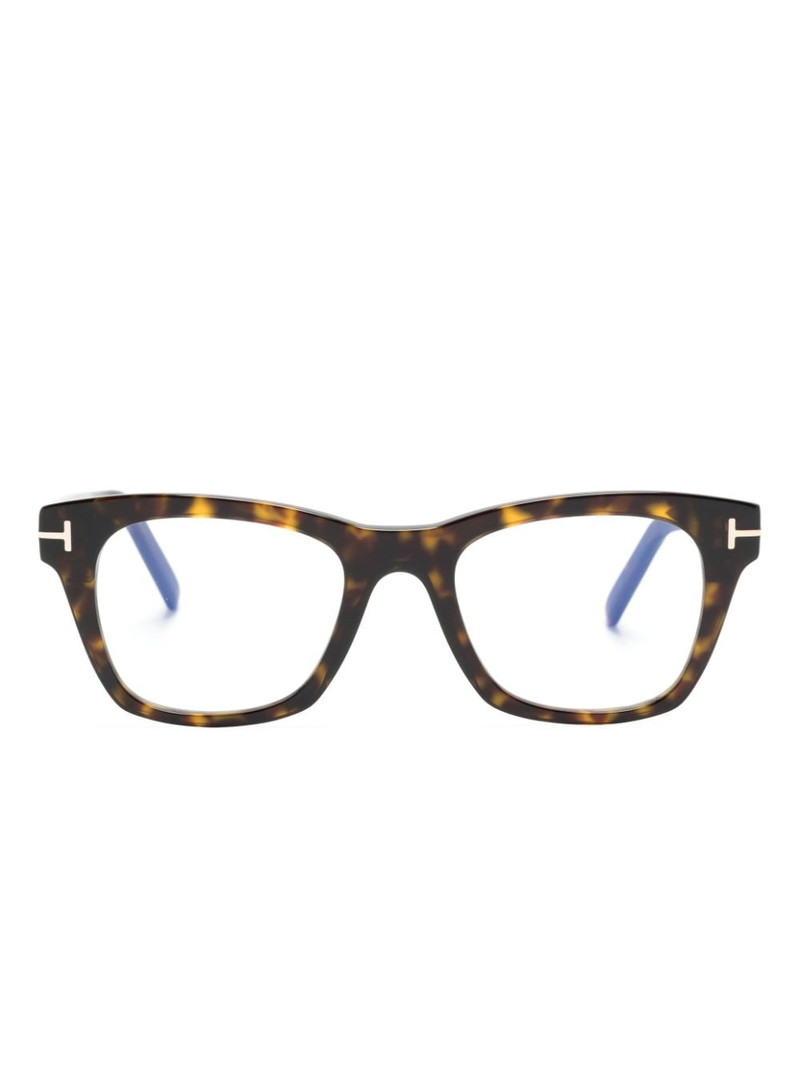 tortoiseshell square-frame glasses 1