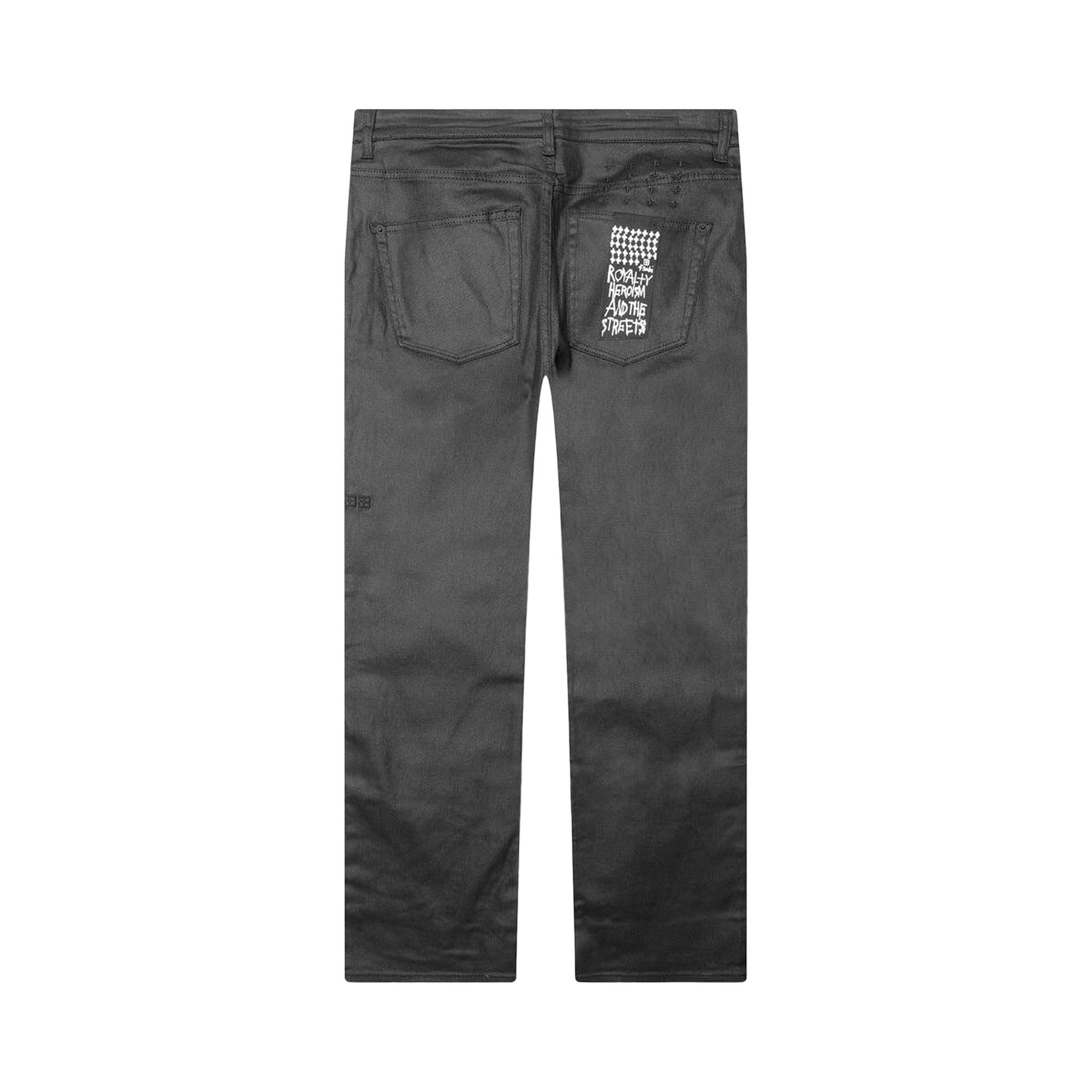 Ksubi Bronko Wax Wash Bootcut Jeans 'Black' - 2
