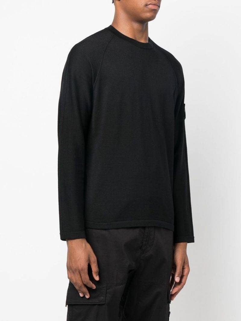 logo-patch long-sleeved jumper 3