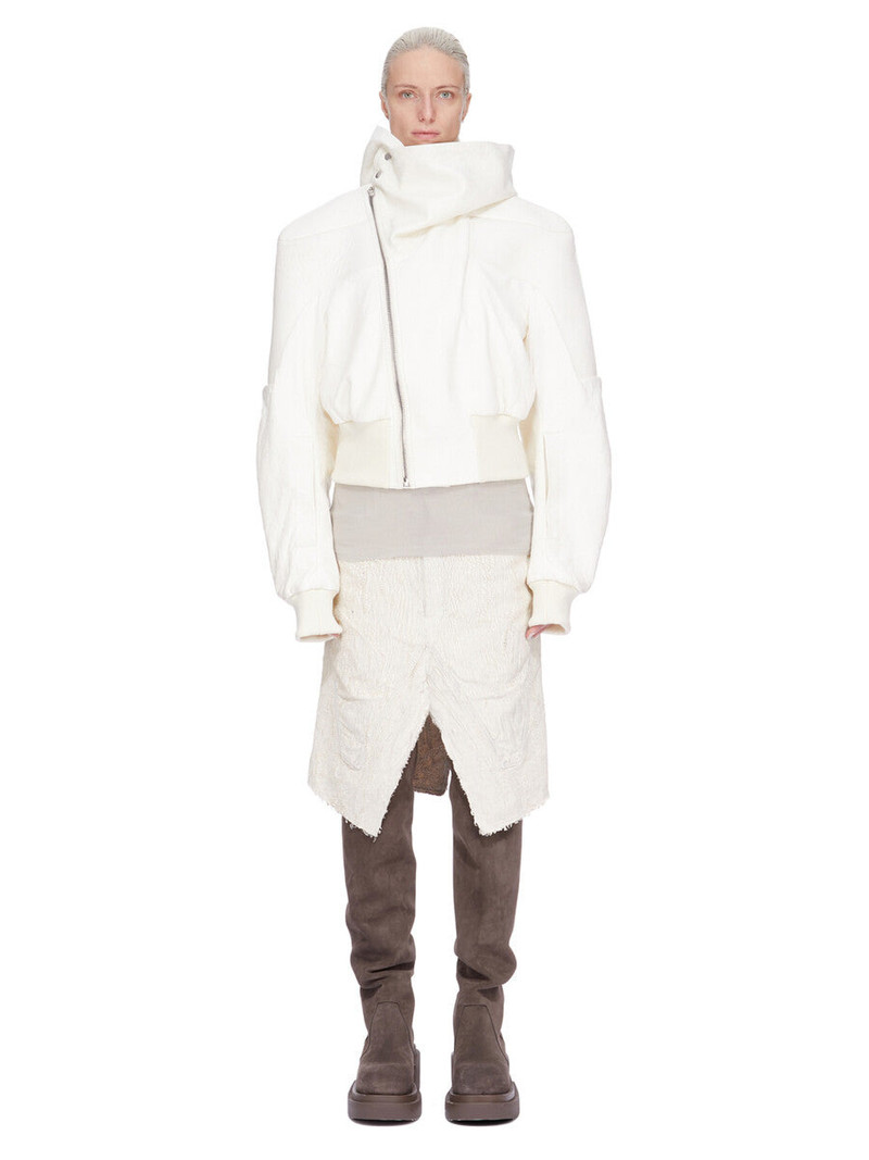 Rick Owens Off-White Concordians Slivered Midi Skirt outlook