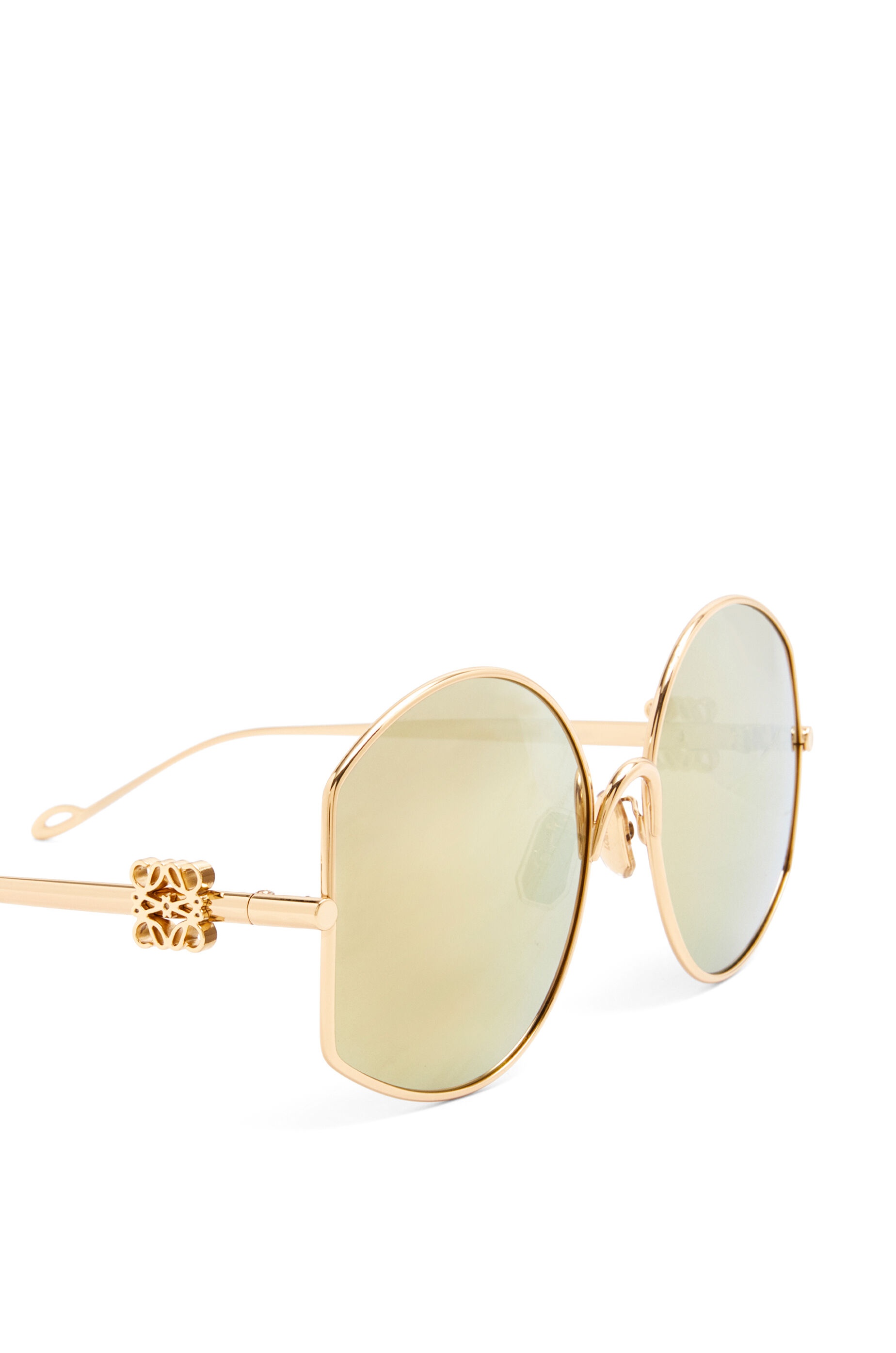 Oversize sunglasses in metal - 5