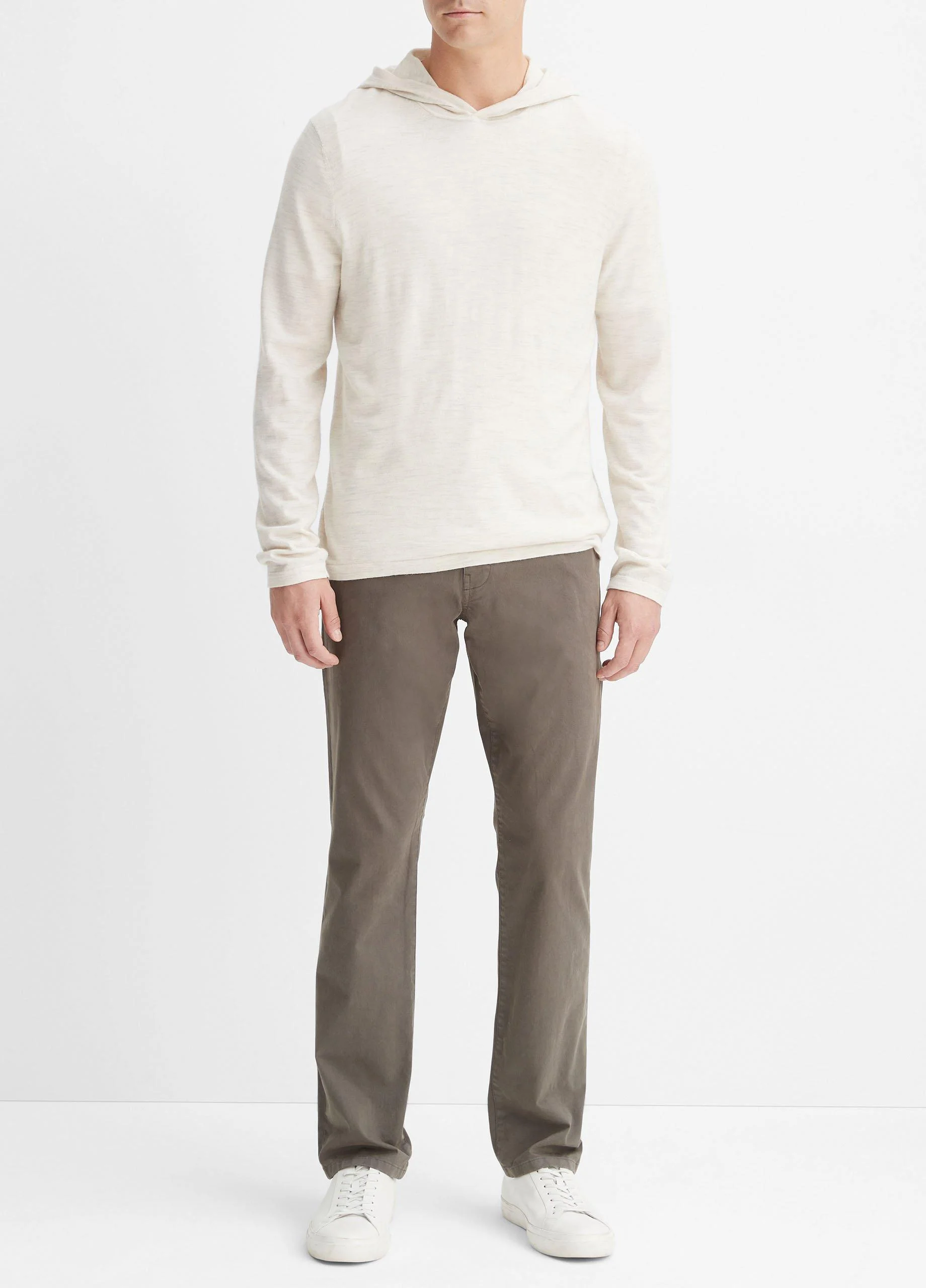 Featherweight Wool Cashmere Pullover Hoodie - 1