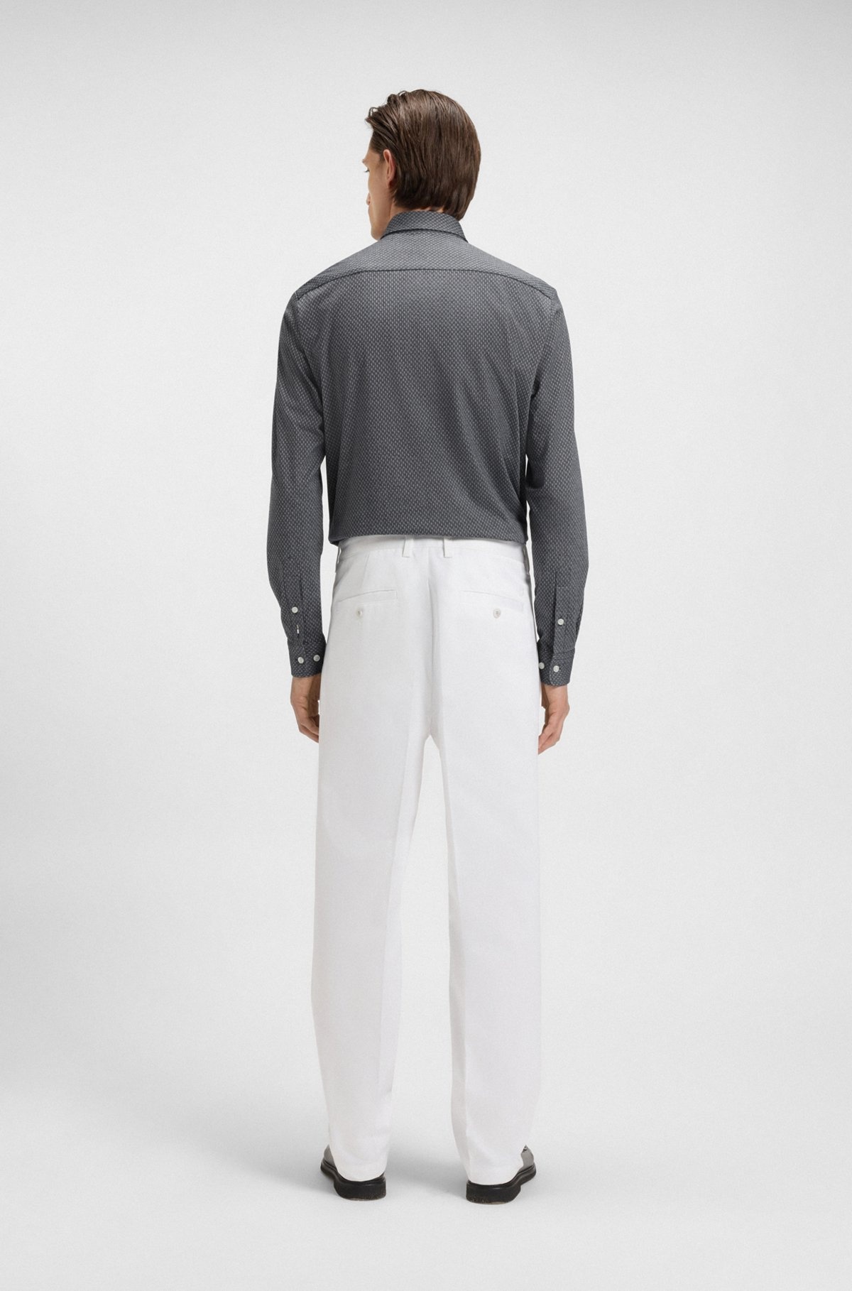 EXTRA-SLIM-FIT SHIRT IN COTTON JACQUARD - 5