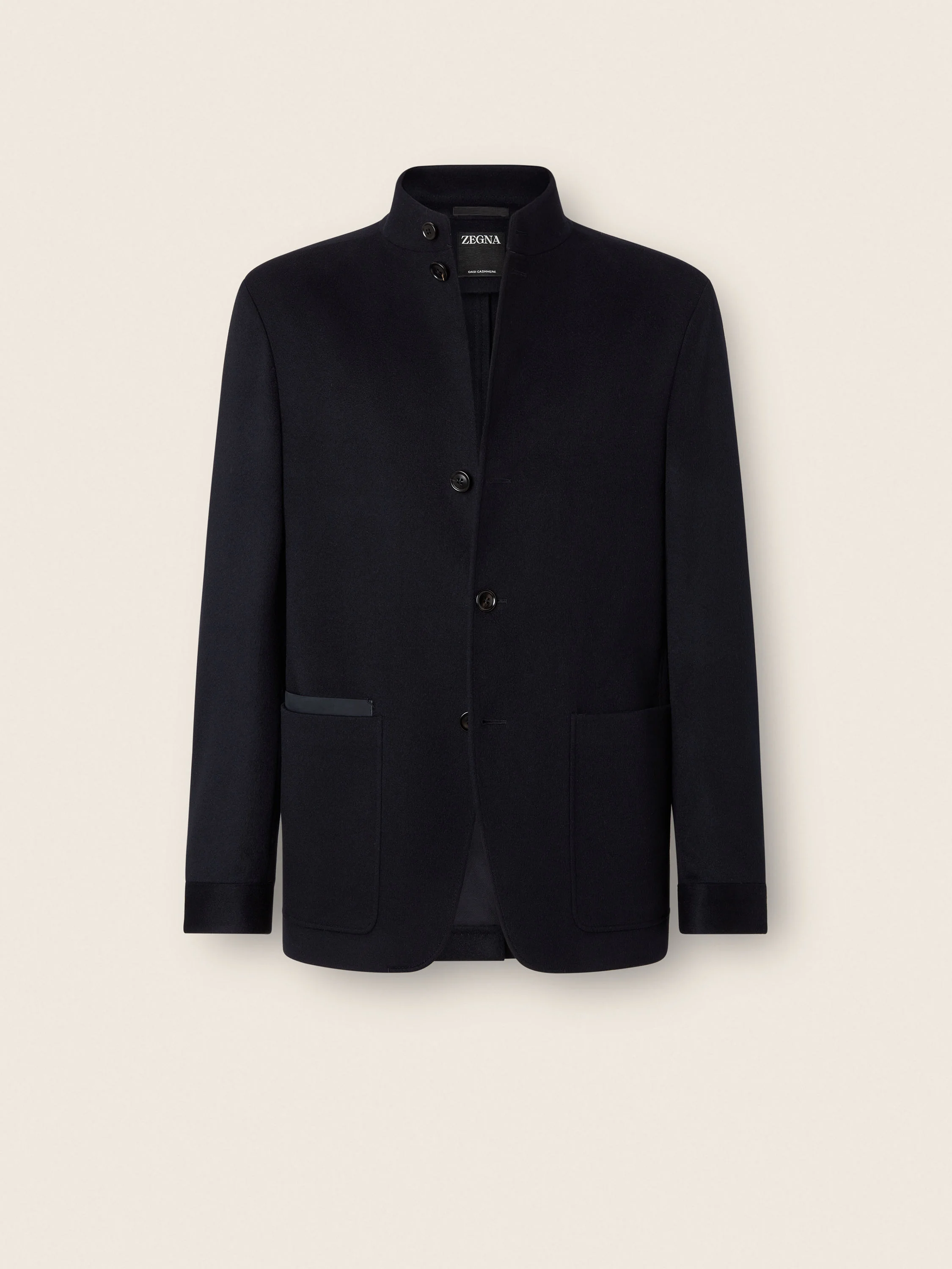 NAVY BLUE OASI CASHMERE IL CONTE JACKET - 1