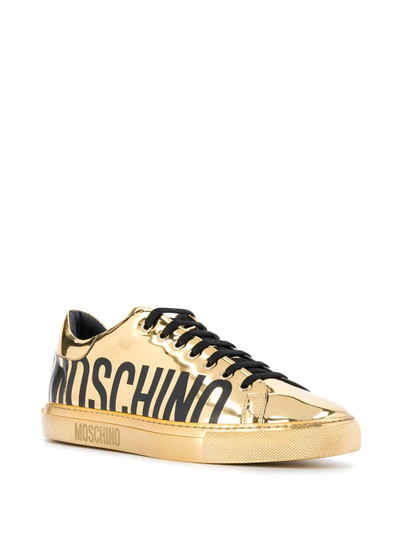 Moschino logo print sneakers outlook