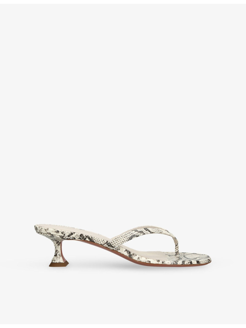 Juliette Thong 45 Leather Heeled Sandals 1