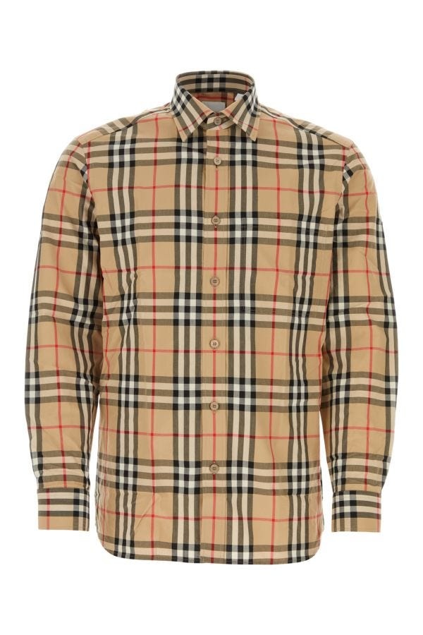 Burberry Man Embroidered Poplin Shirt - 1