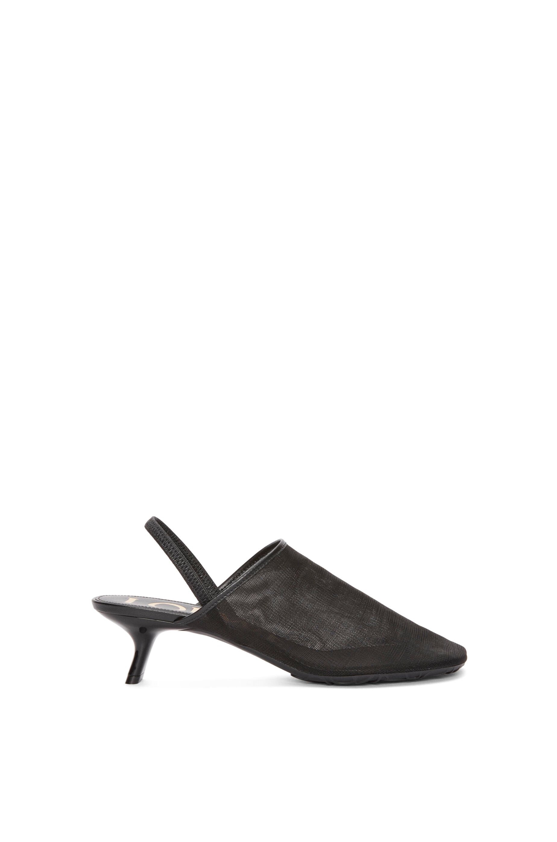 Petal slingback heel sandal in mesh - 1